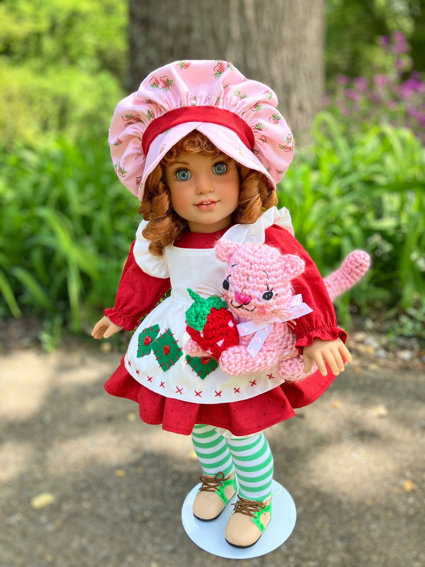 Custom American Girl Doll - Strawberry Shortcake & Her Kitten