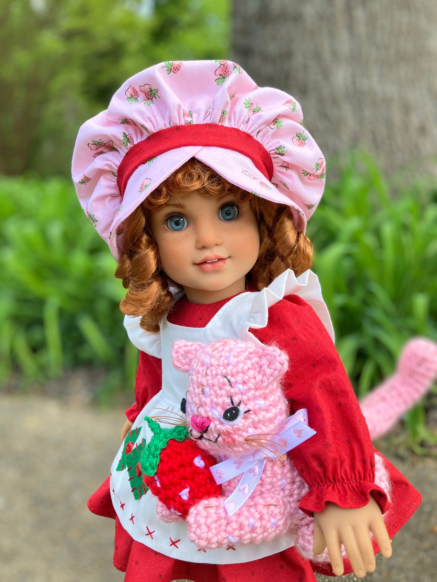 Custom American Girl Doll - Strawberry Shortcake & Her Kitten