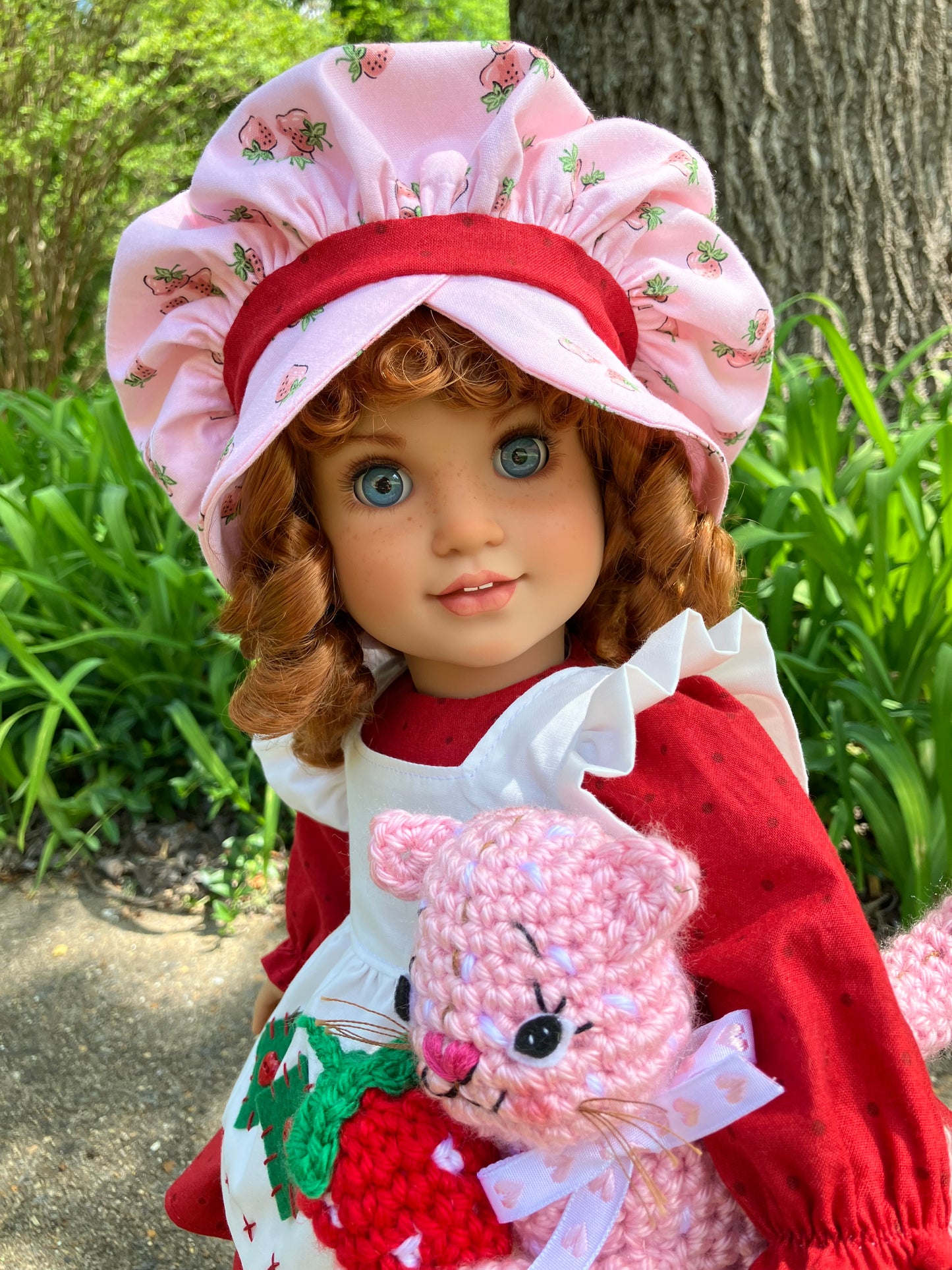 Custom American Girl Doll - Strawberry Shortcake & Her Kitten