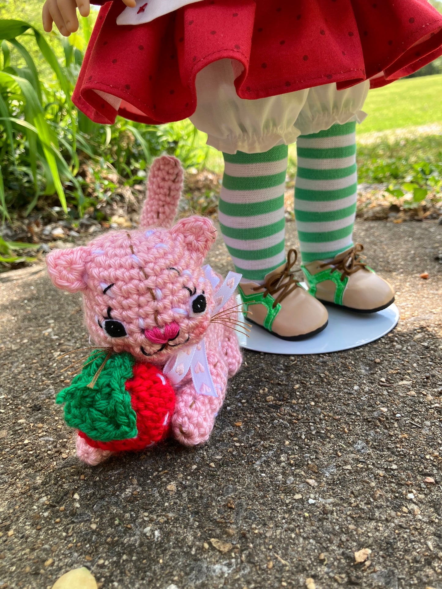 Custom American Girl Doll - Strawberry Shortcake & Her Kitten
