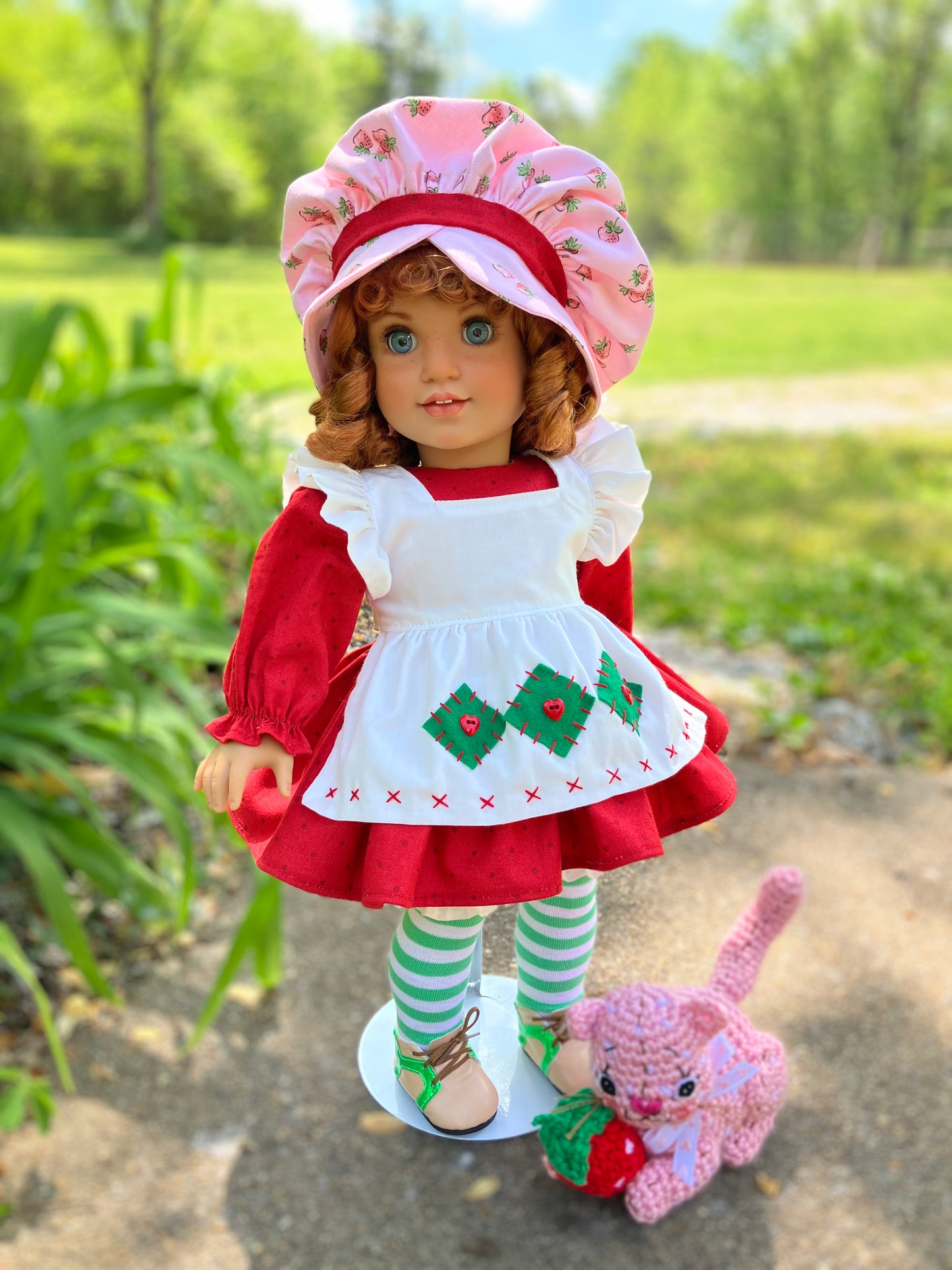 Custom American Girl Doll - Strawberry Shortcake & Her Kitten