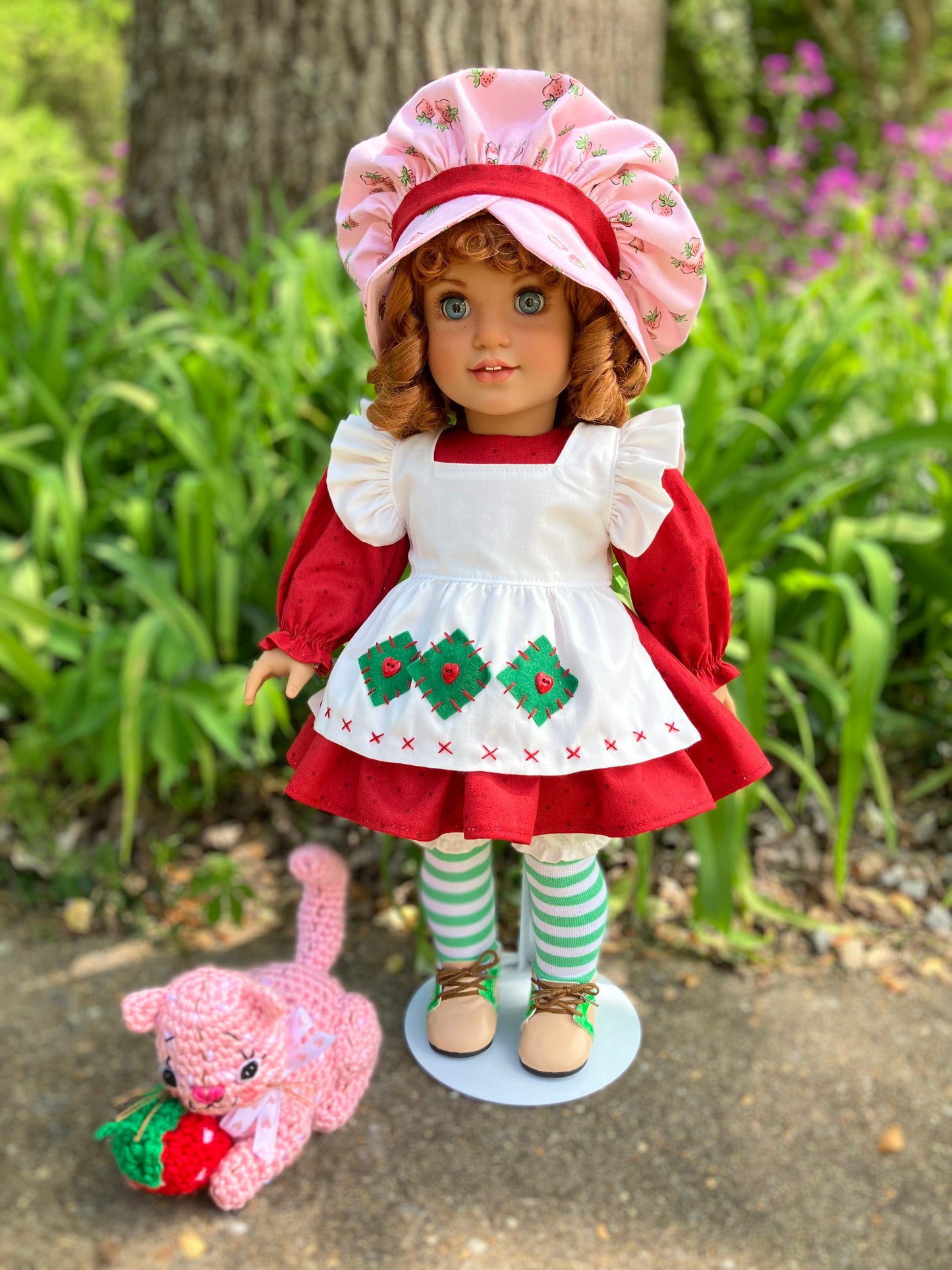 Custom American Girl Doll - Strawberry Shortcake & Her Kitten