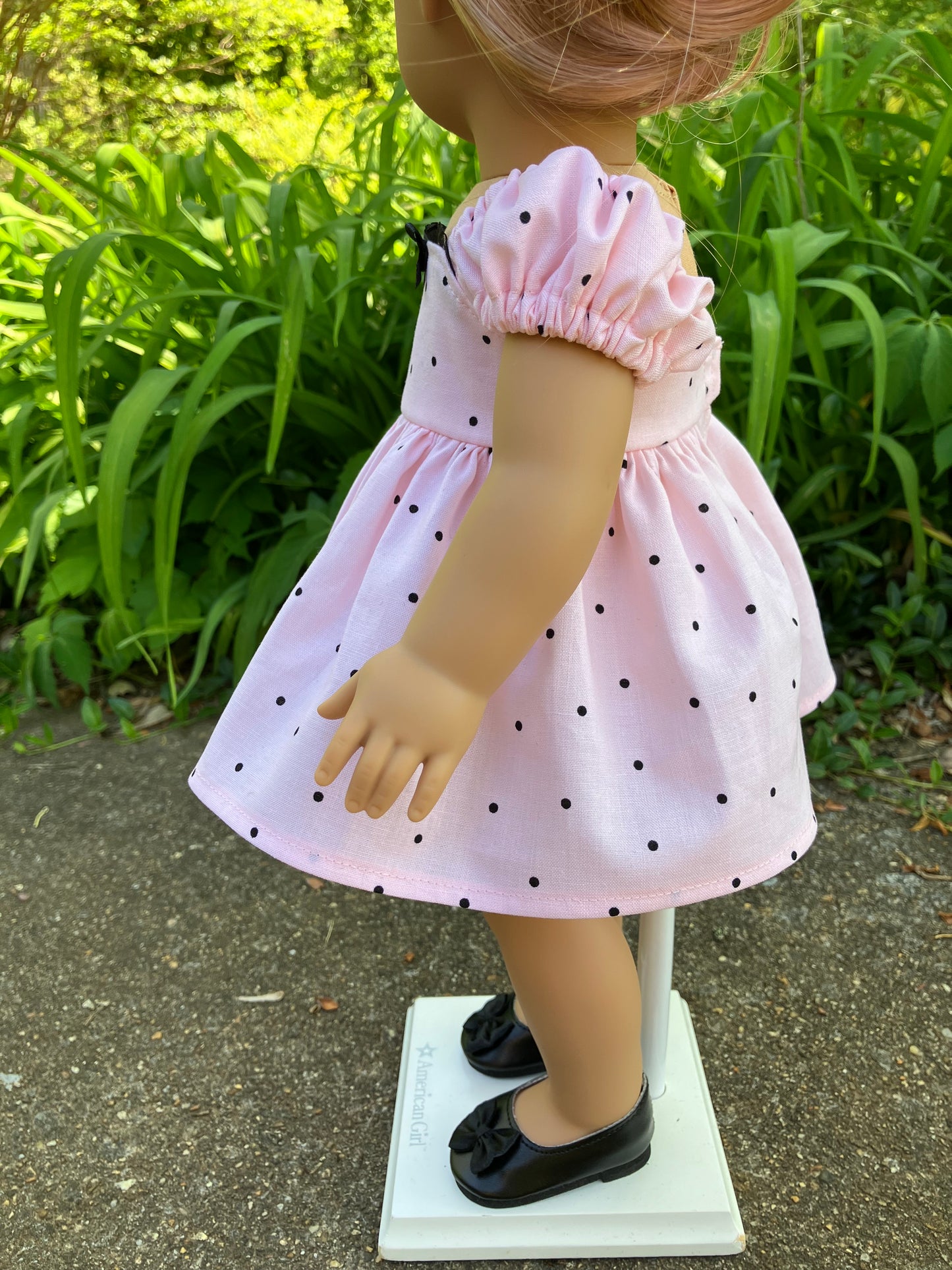 Pink Polka Dot Summer Dress for 18 Inch American Girl Doll
