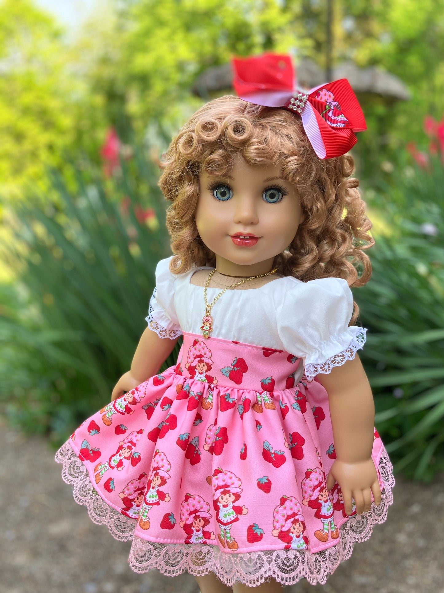 Strawberry Shortcake Outfit for 18 Inch Doll
