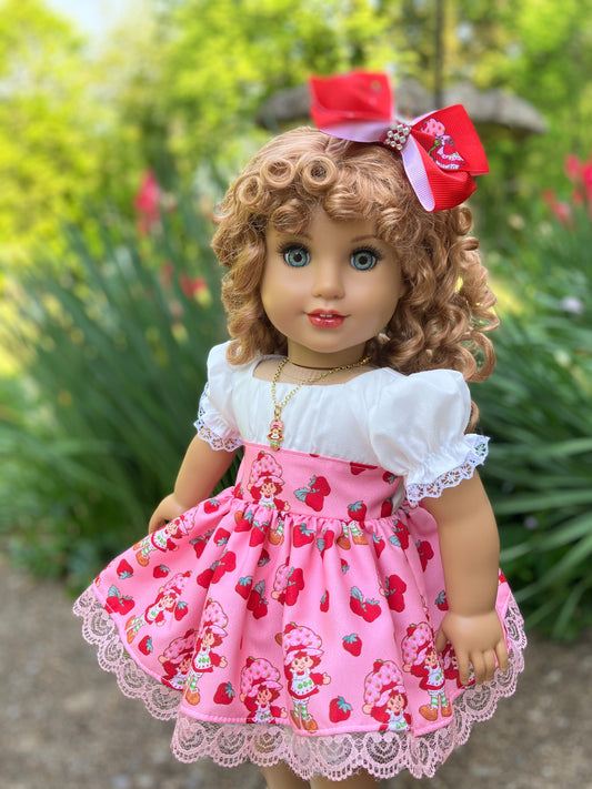 Strawberry Shortcake Outfit for 18 Inch Doll