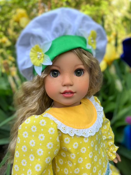 Custom American Girl Doll - Lemon Meringue & Her Pet Frog