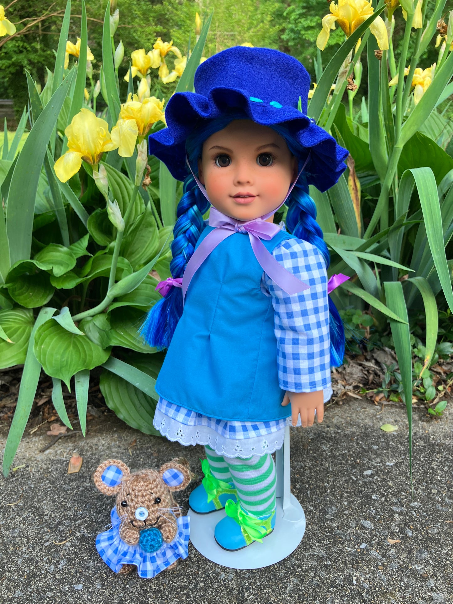 Custom American Girl Doll - Blueberry Muffin & Her Pet Mouse