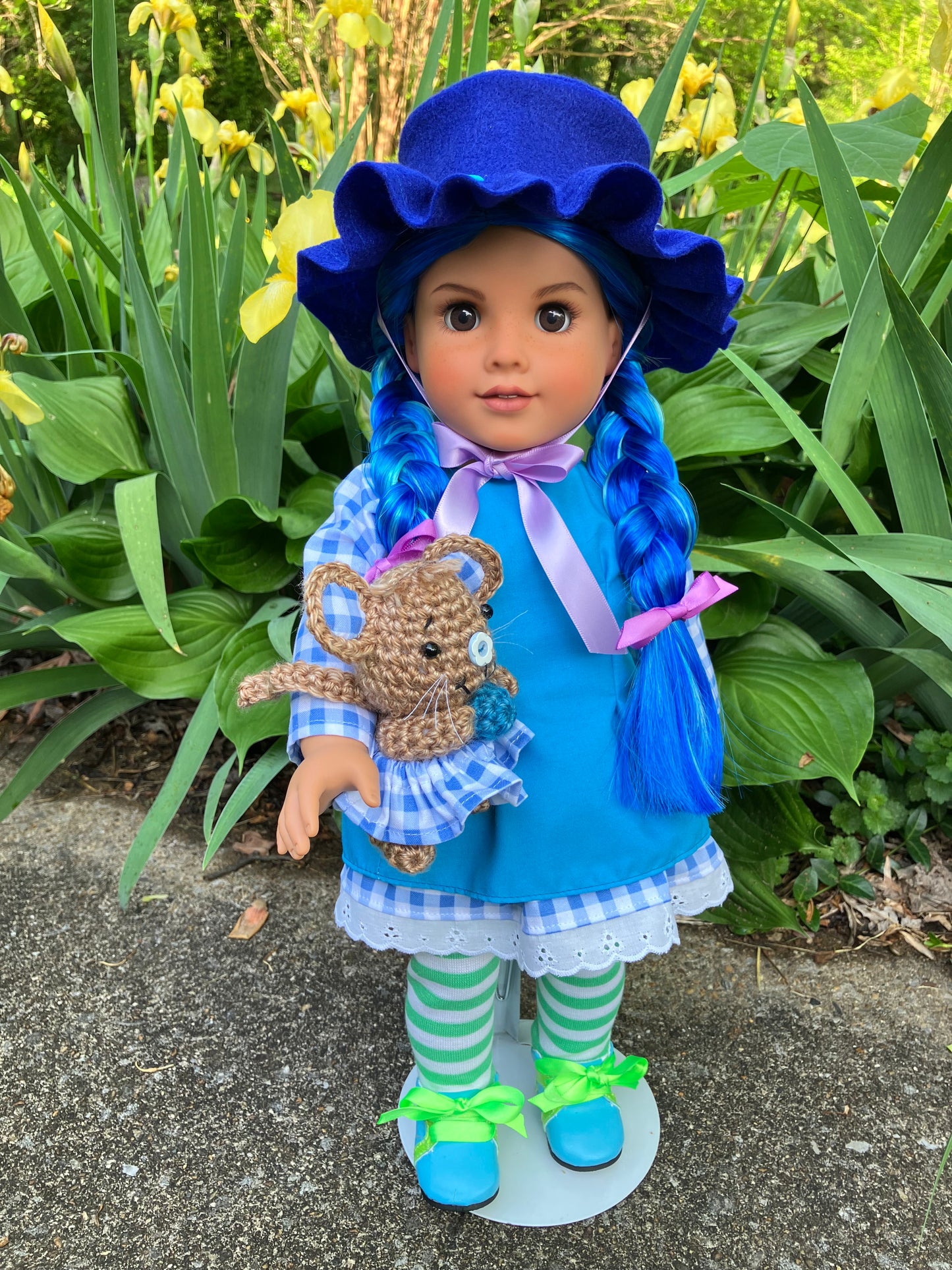 Custom American Girl Doll - Blueberry Muffin & Her Pet Mouse