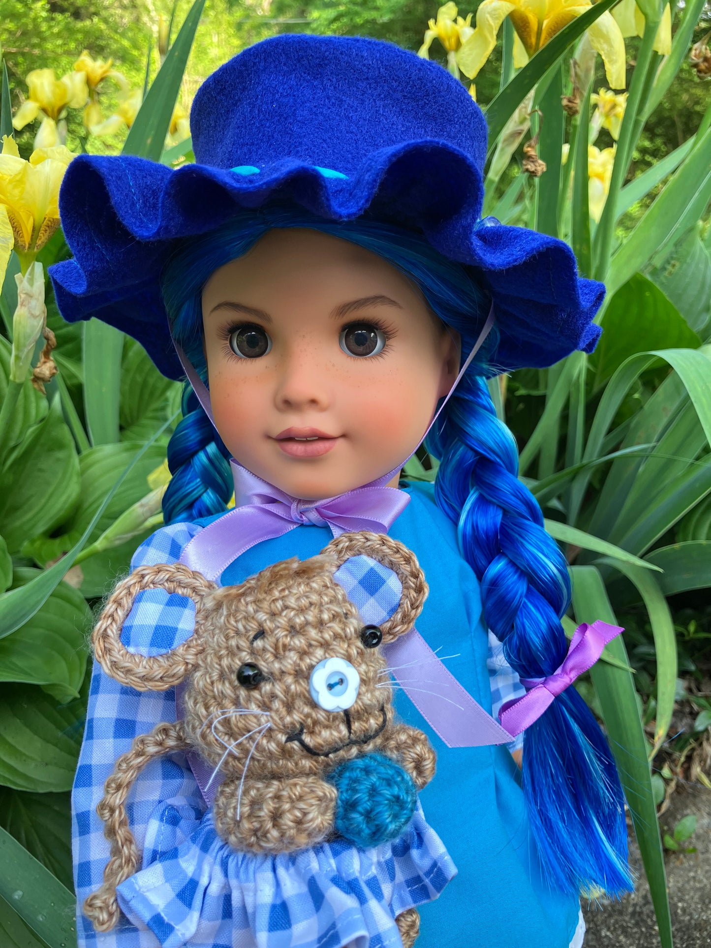 Custom American Girl Doll - Blueberry Muffin & Her Pet Mouse