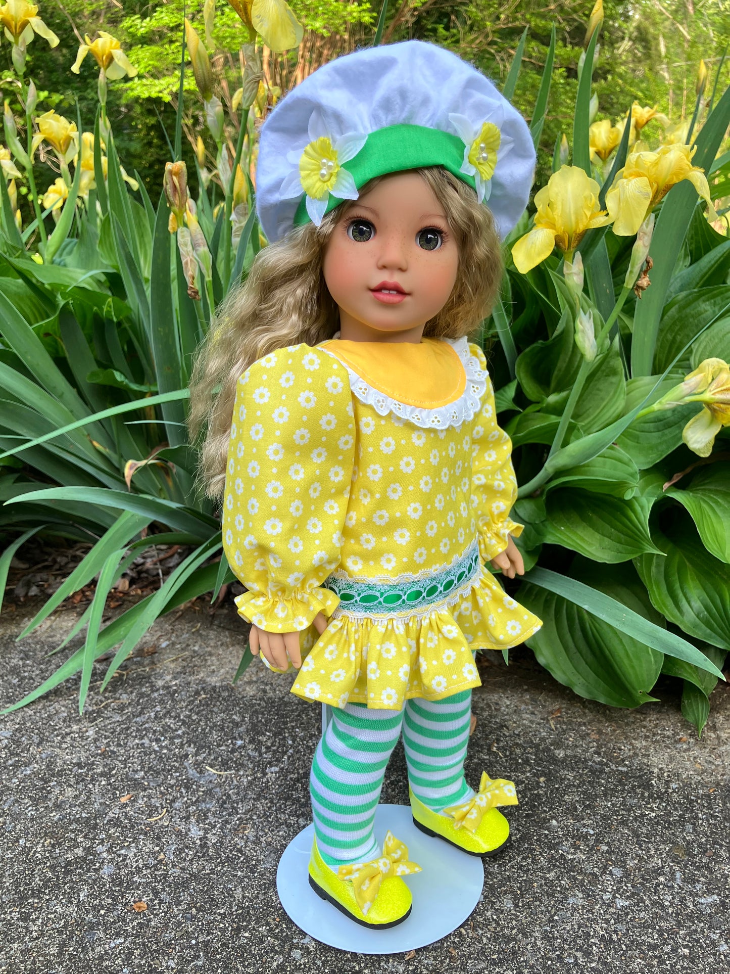 Custom American Girl Doll - Lemon Meringue & Her Pet Frog