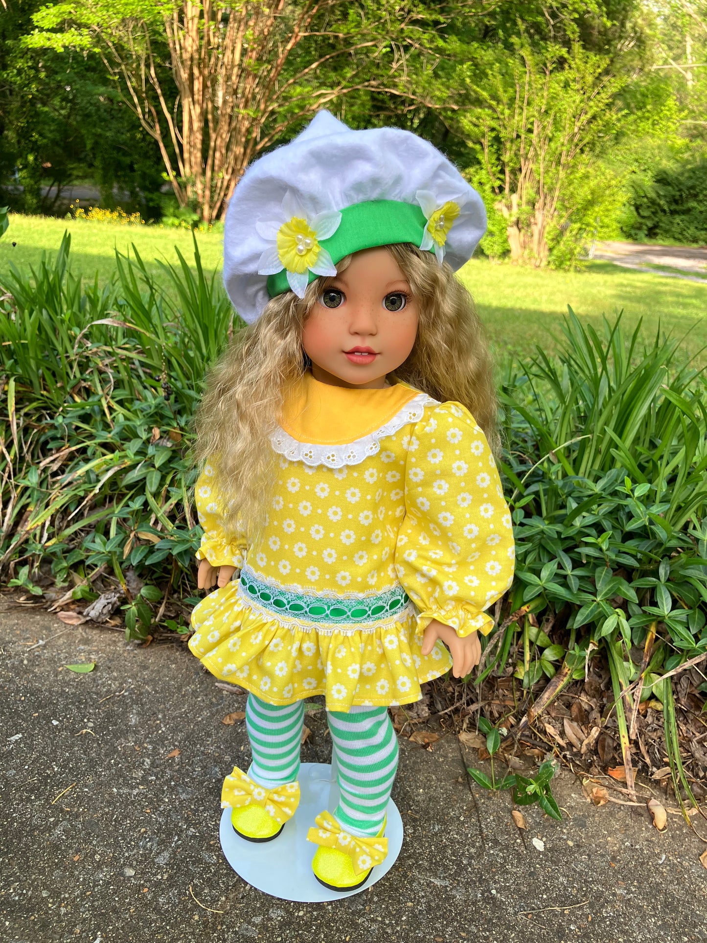 Custom American Girl Doll - Lemon Meringue & Her Pet Frog
