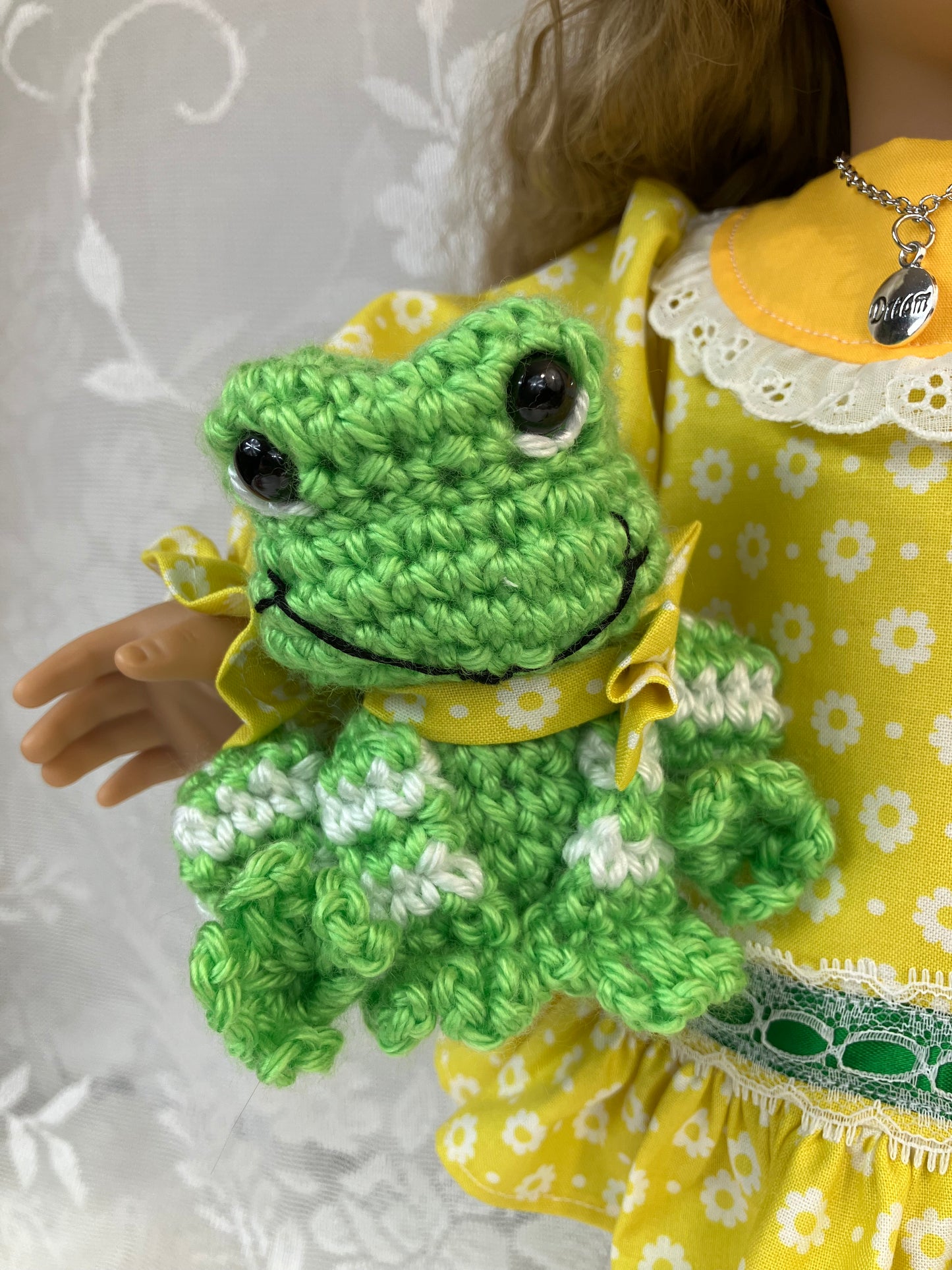 Custom American Girl Doll - Lemon Meringue & Her Pet Frog