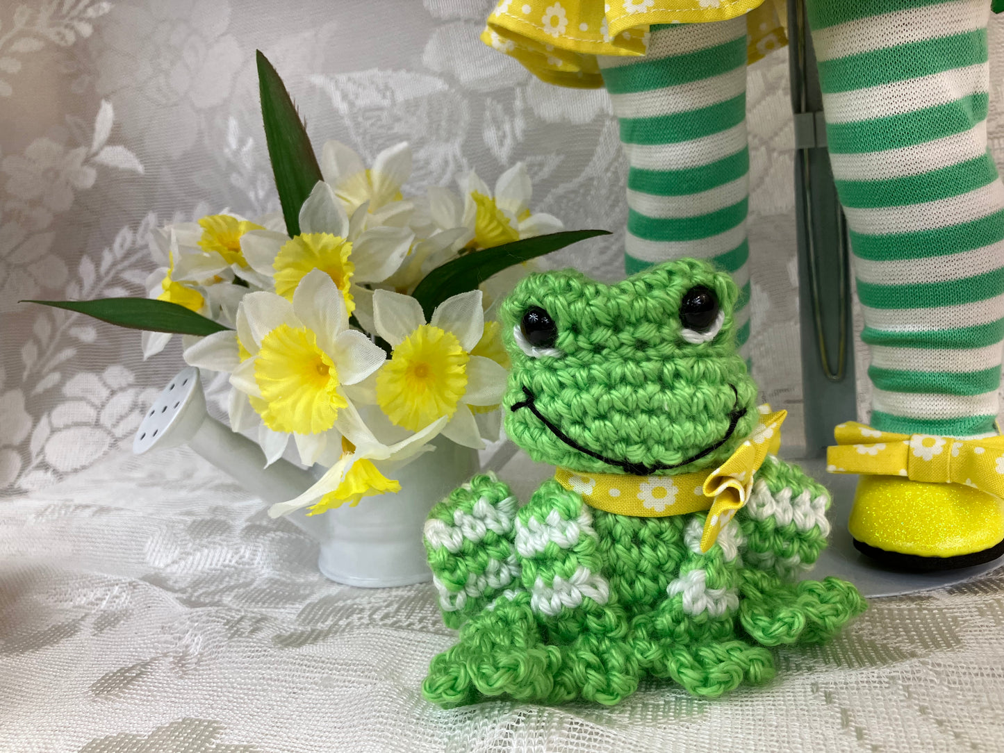 Custom American Girl Doll - Lemon Meringue & Her Pet Frog