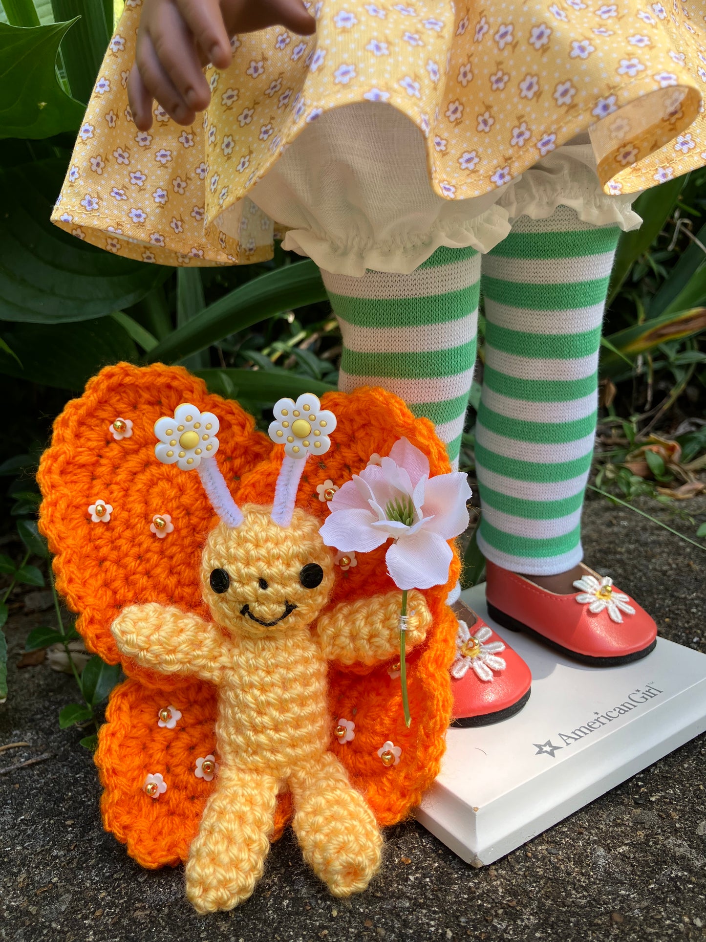 Custom American Girl Doll - Orange Blossom & Marmalade the Butterfly