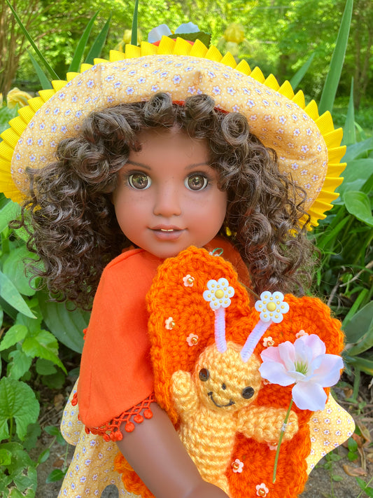 Custom American Girl Doll - Orange Blossom & Marmalade the Butterfly