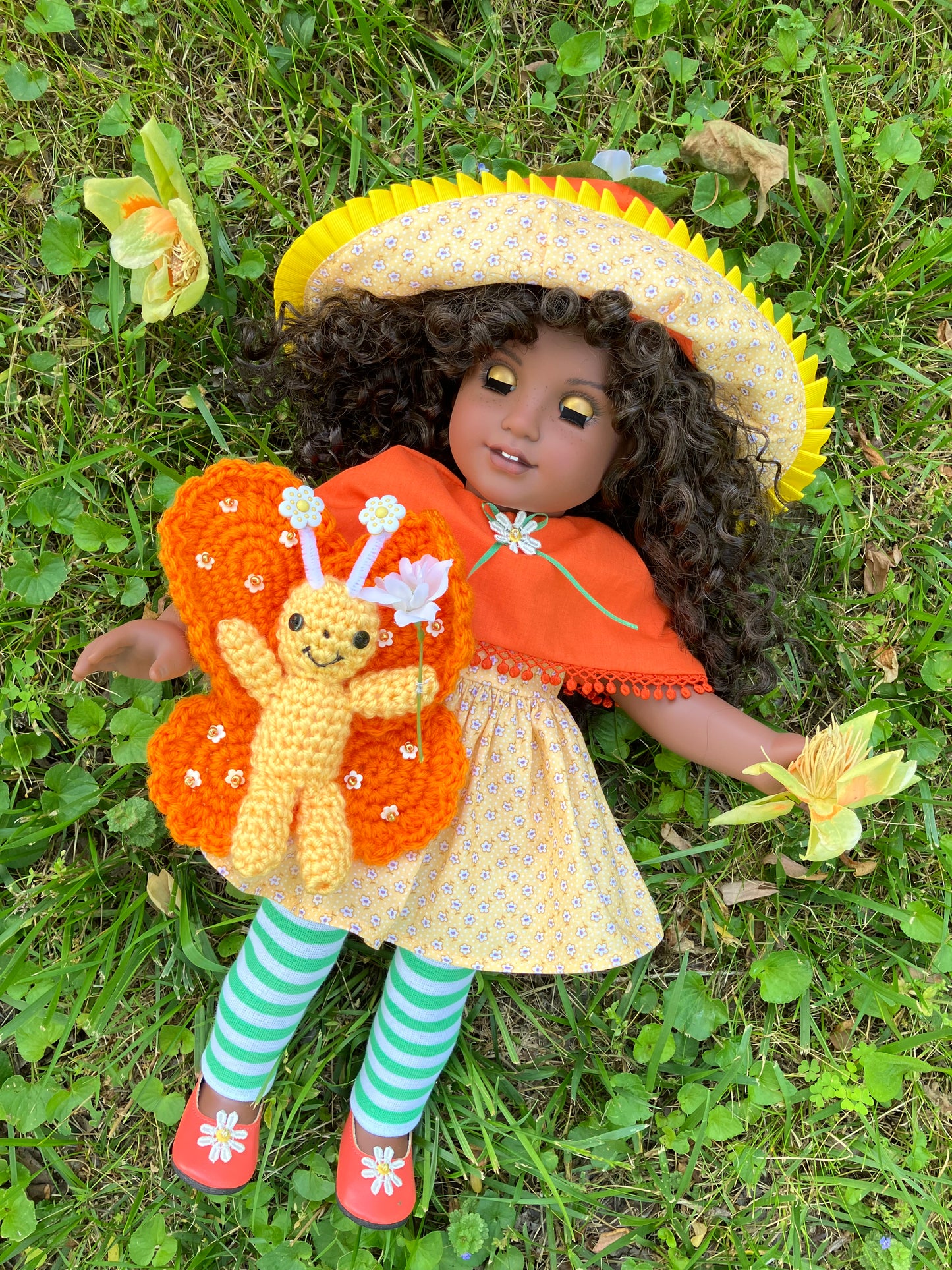 Custom American Girl Doll - Orange Blossom & Marmalade the Butterfly