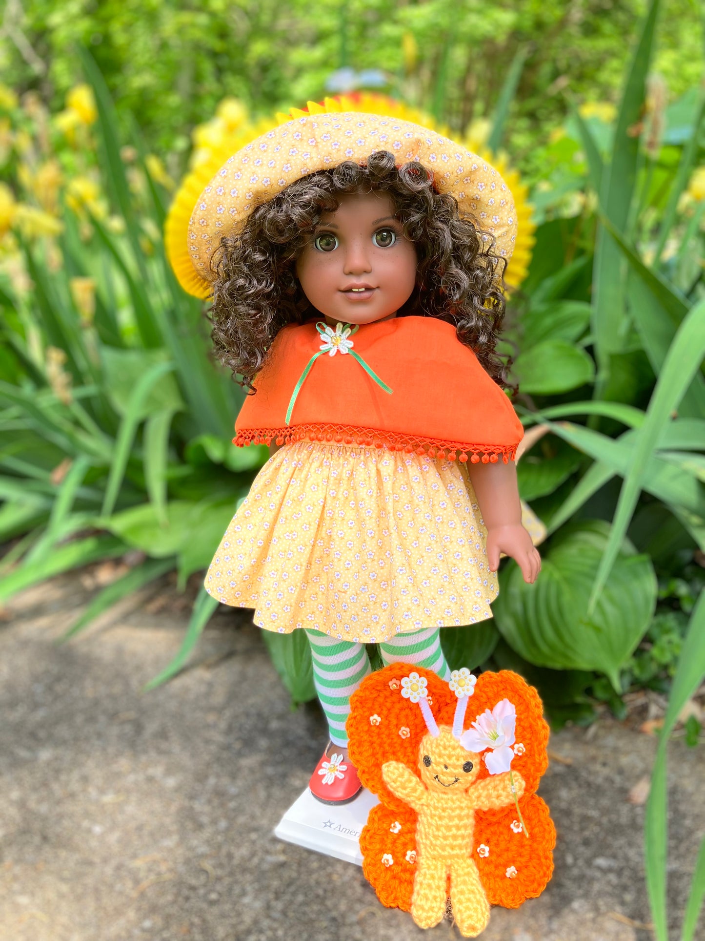 Custom American Girl Doll - Orange Blossom & Marmalade the Butterfly