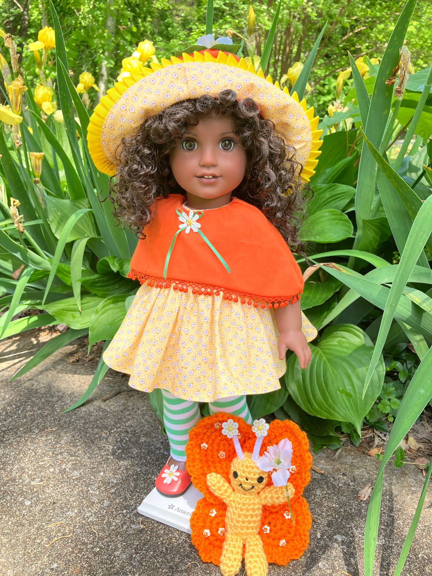 Custom American Girl Doll - Orange Blossom & Marmalade the Butterfly