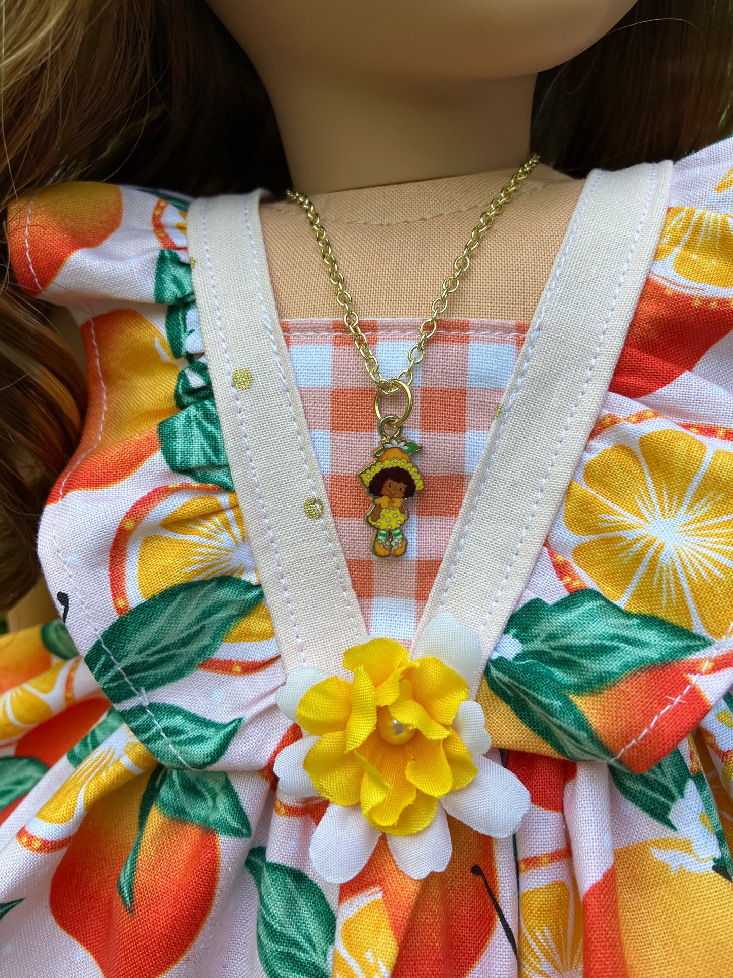 Orange Blossom Outfit for 18 Inch Doll