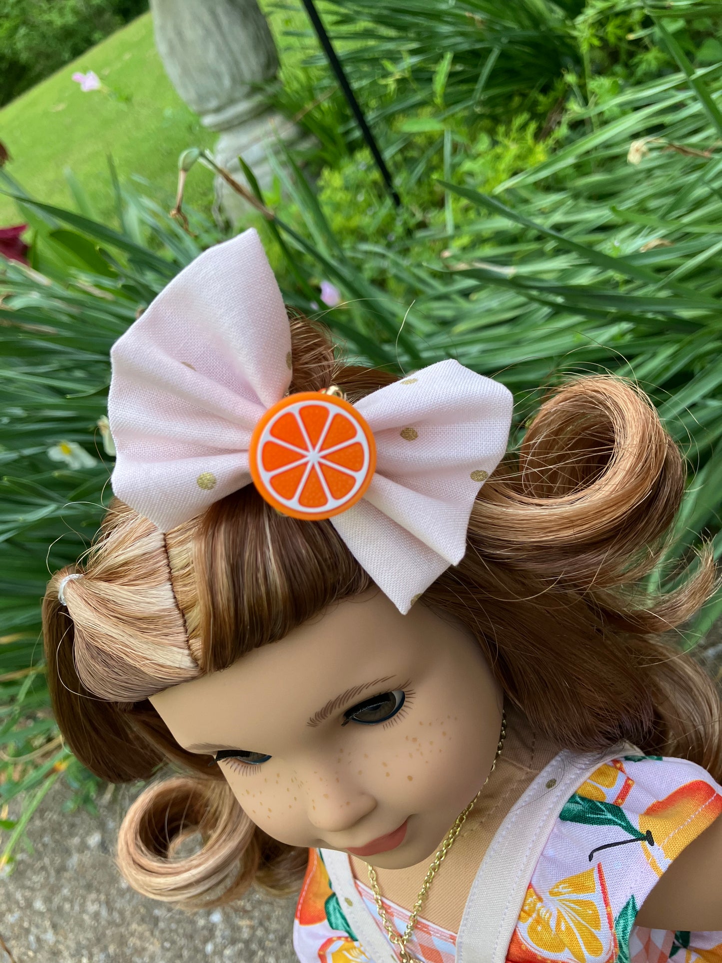 Orange Blossom Outfit for 18 Inch Doll