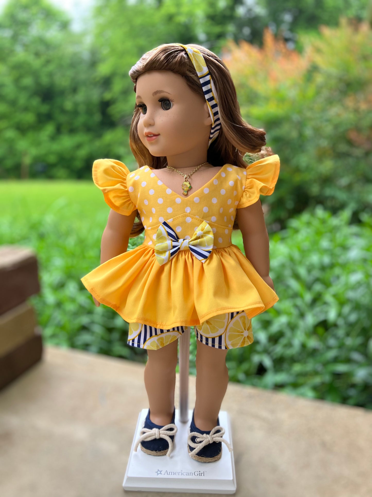 Lemon Meringue Outfit for 18 Inch Doll