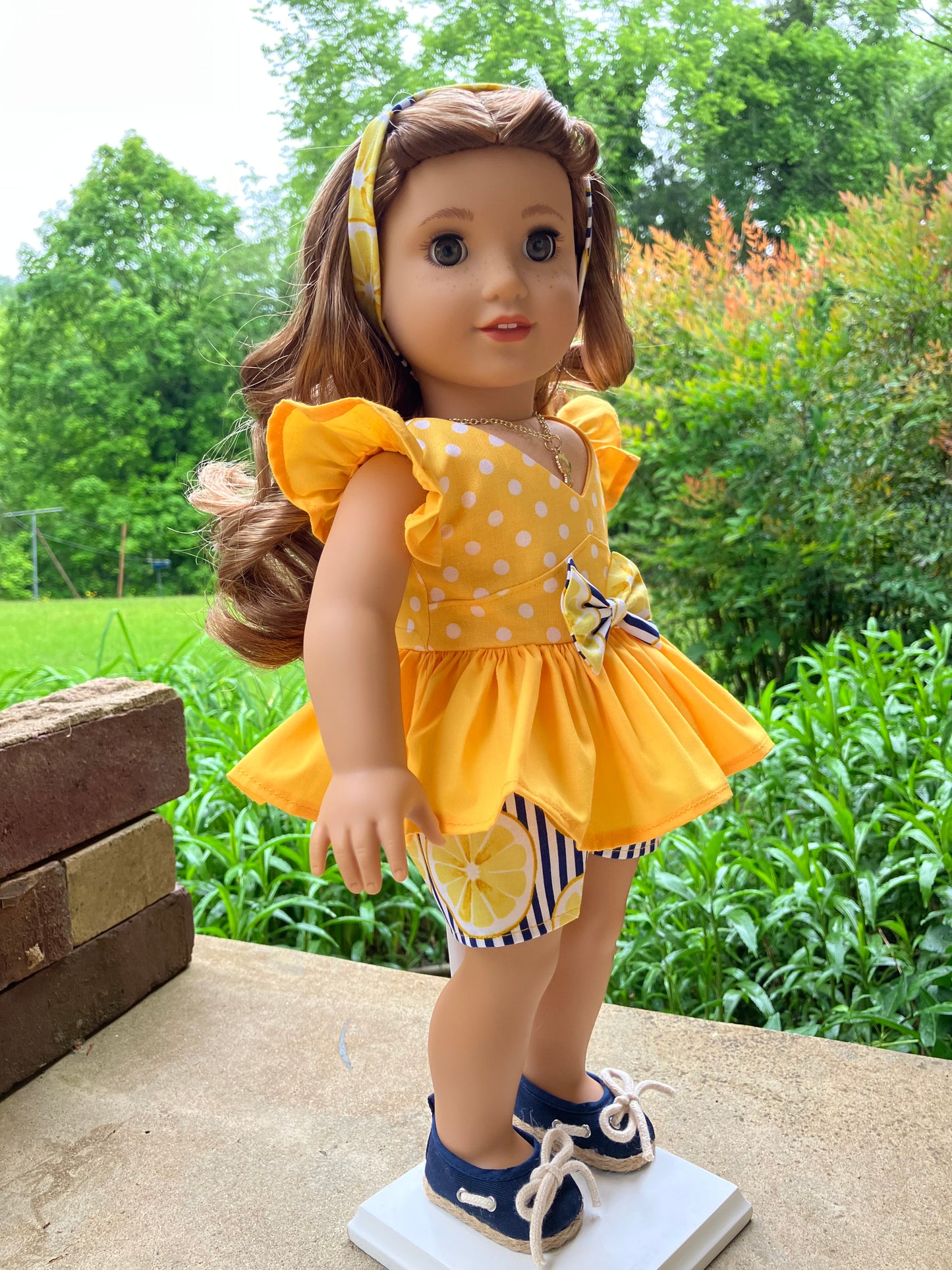 Lemon Meringue Outfit for 18 Inch Doll