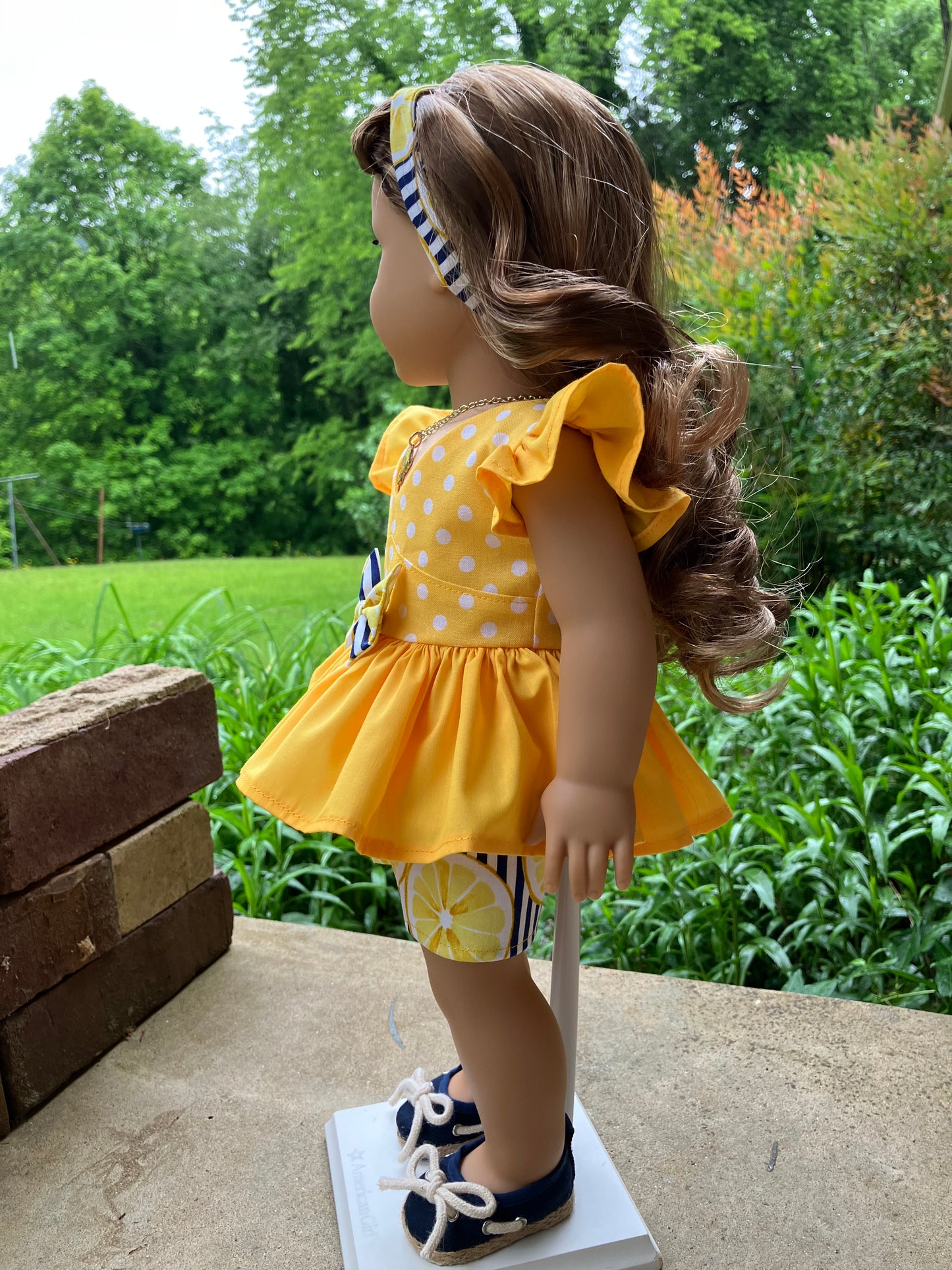 Lemon Meringue Outfit for 18 Inch Doll
