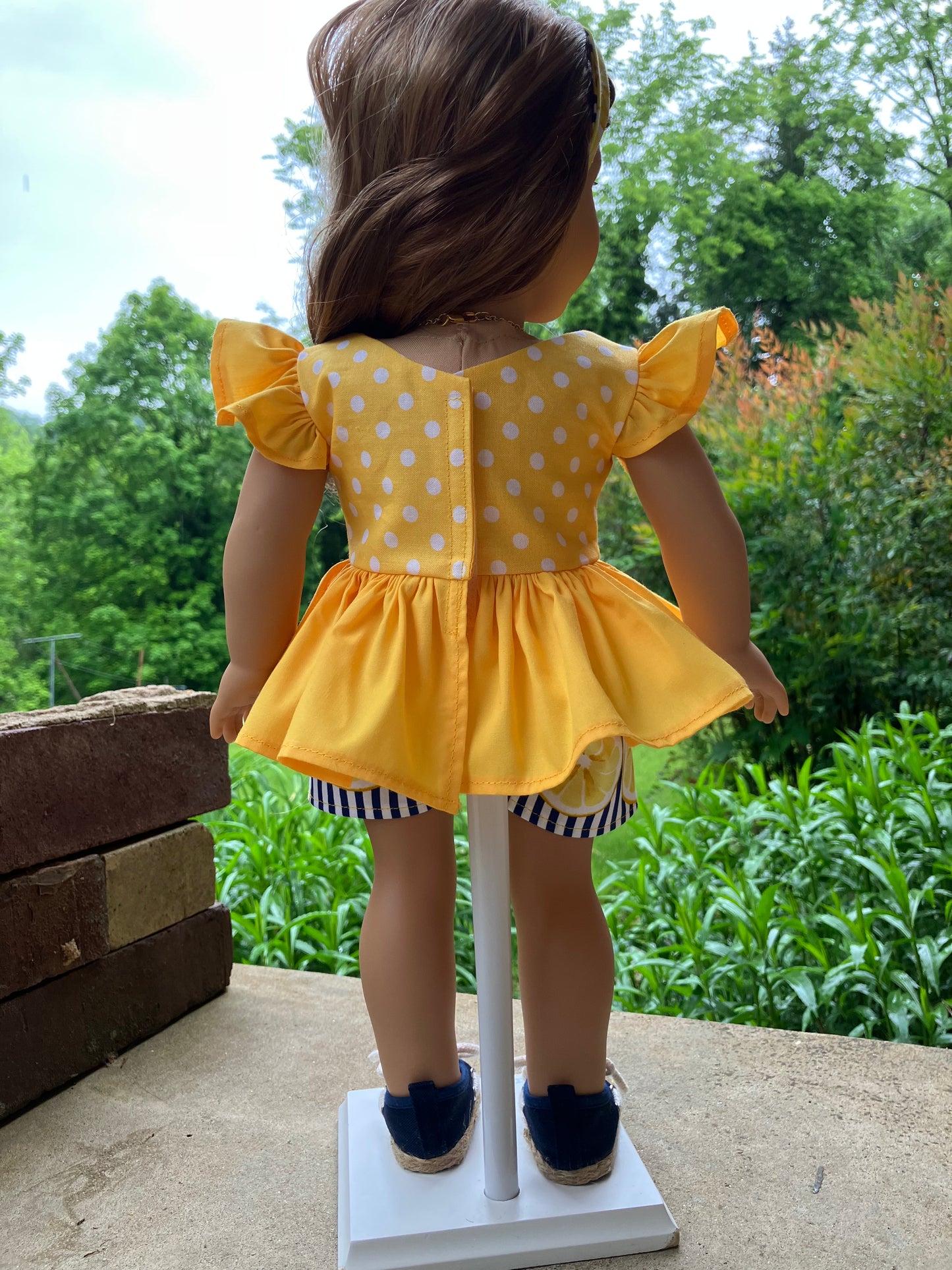 Lemon Meringue Outfit for 18 Inch Doll