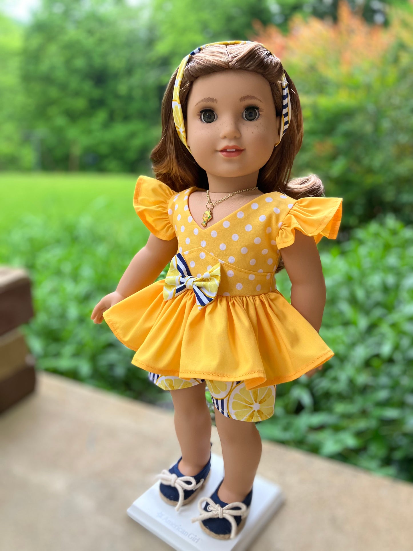 Lemon Meringue Outfit for 18 Inch Doll
