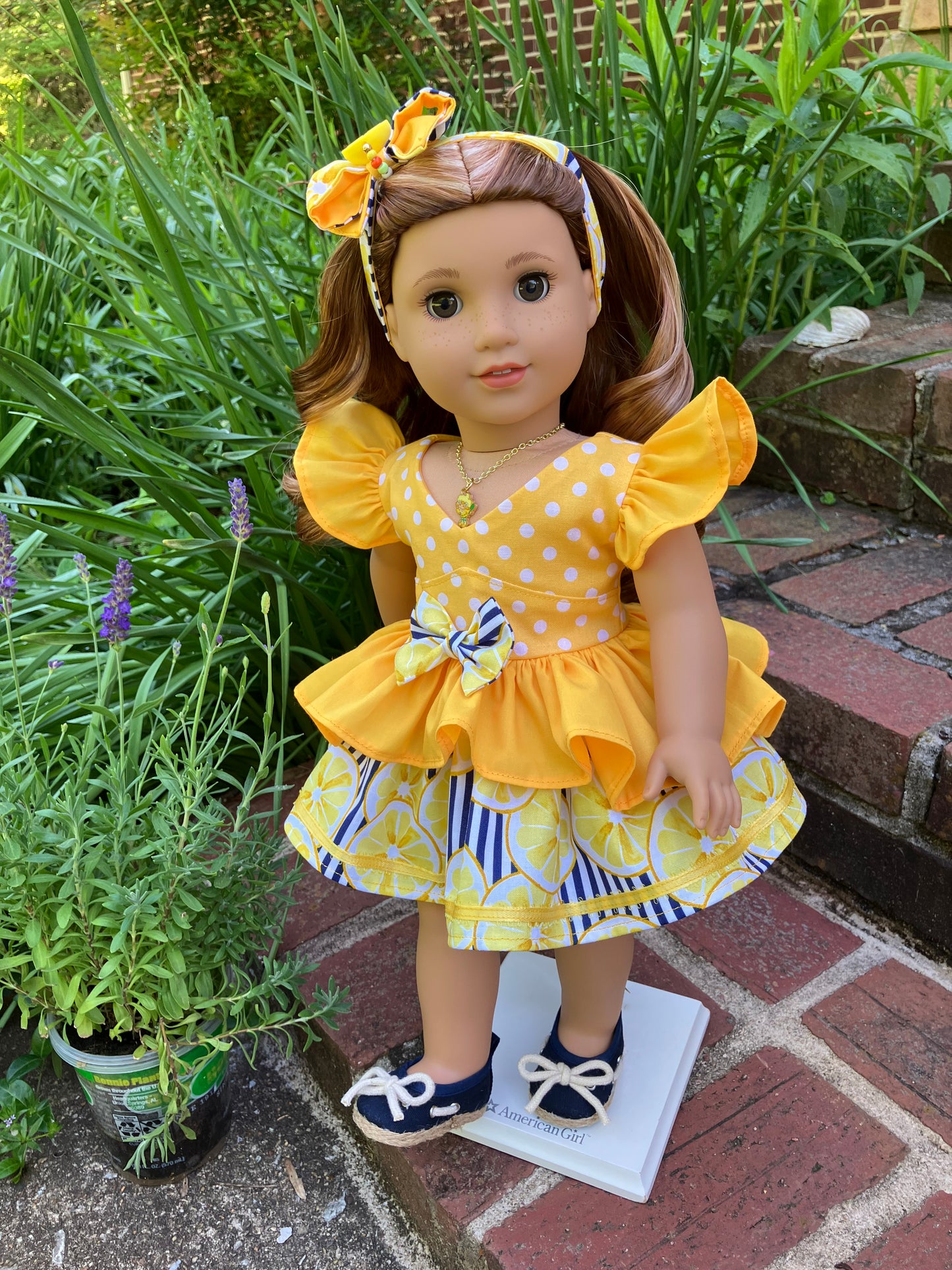 Lemon Meringue Outfit for 18 Inch Doll