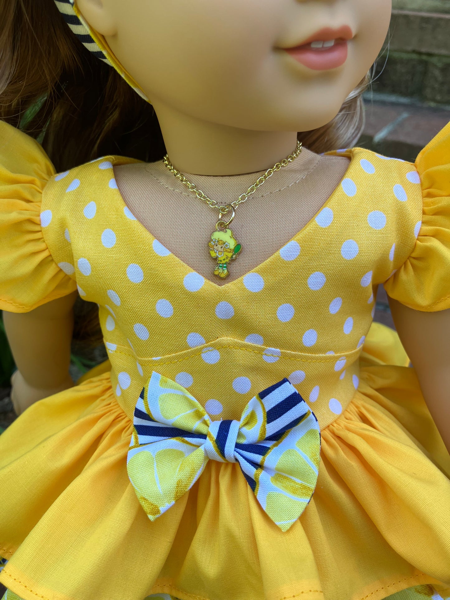 Lemon Meringue Outfit for 18 Inch Doll