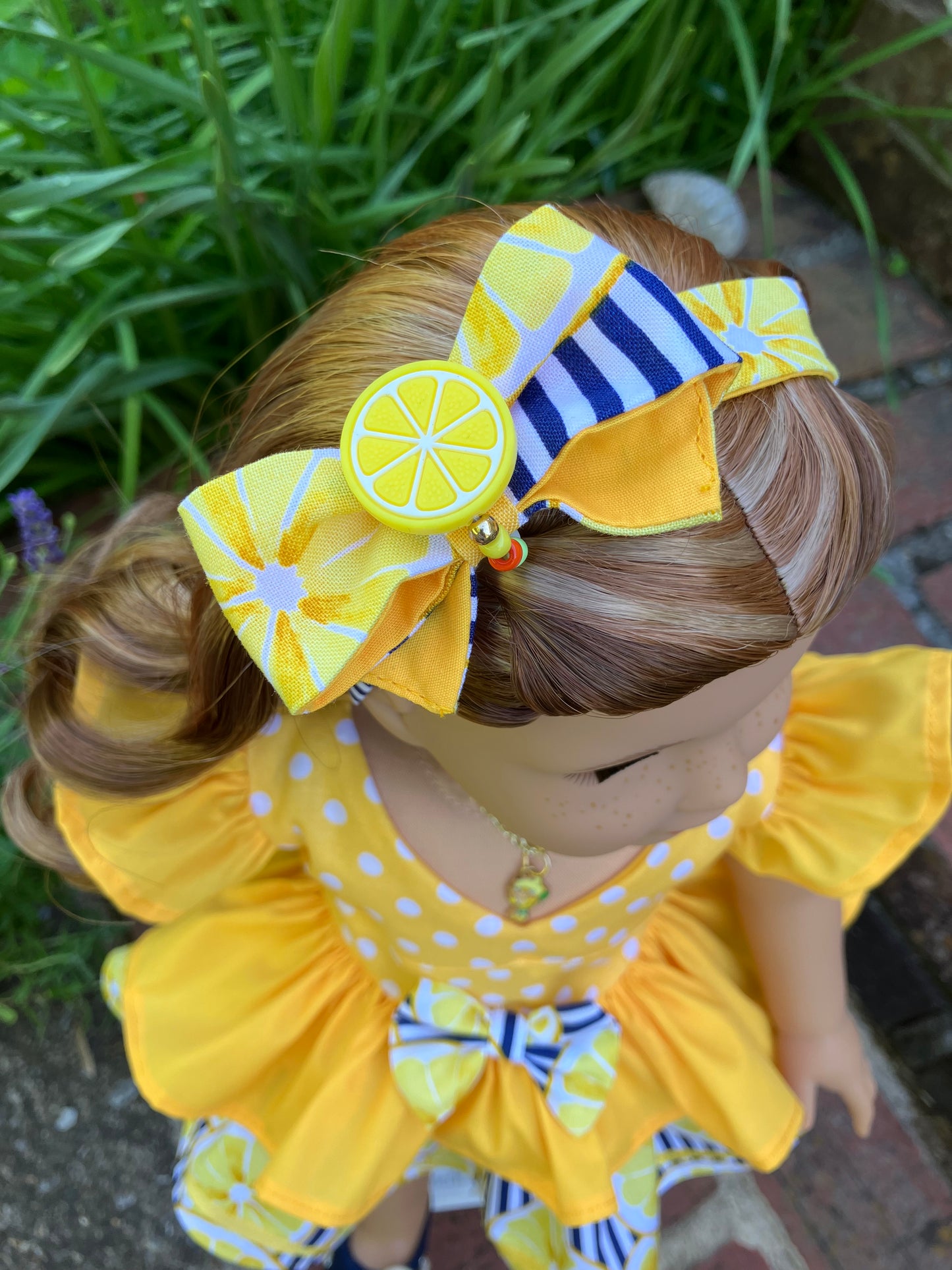 Lemon Meringue Outfit for 18 Inch Doll