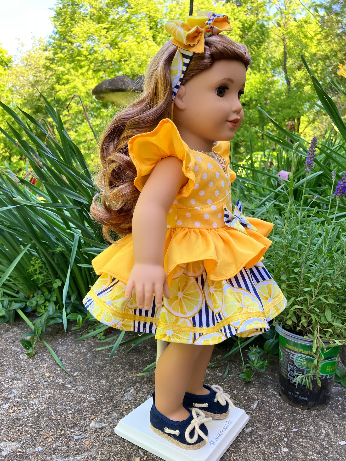 Lemon Meringue Outfit for 18 Inch Doll