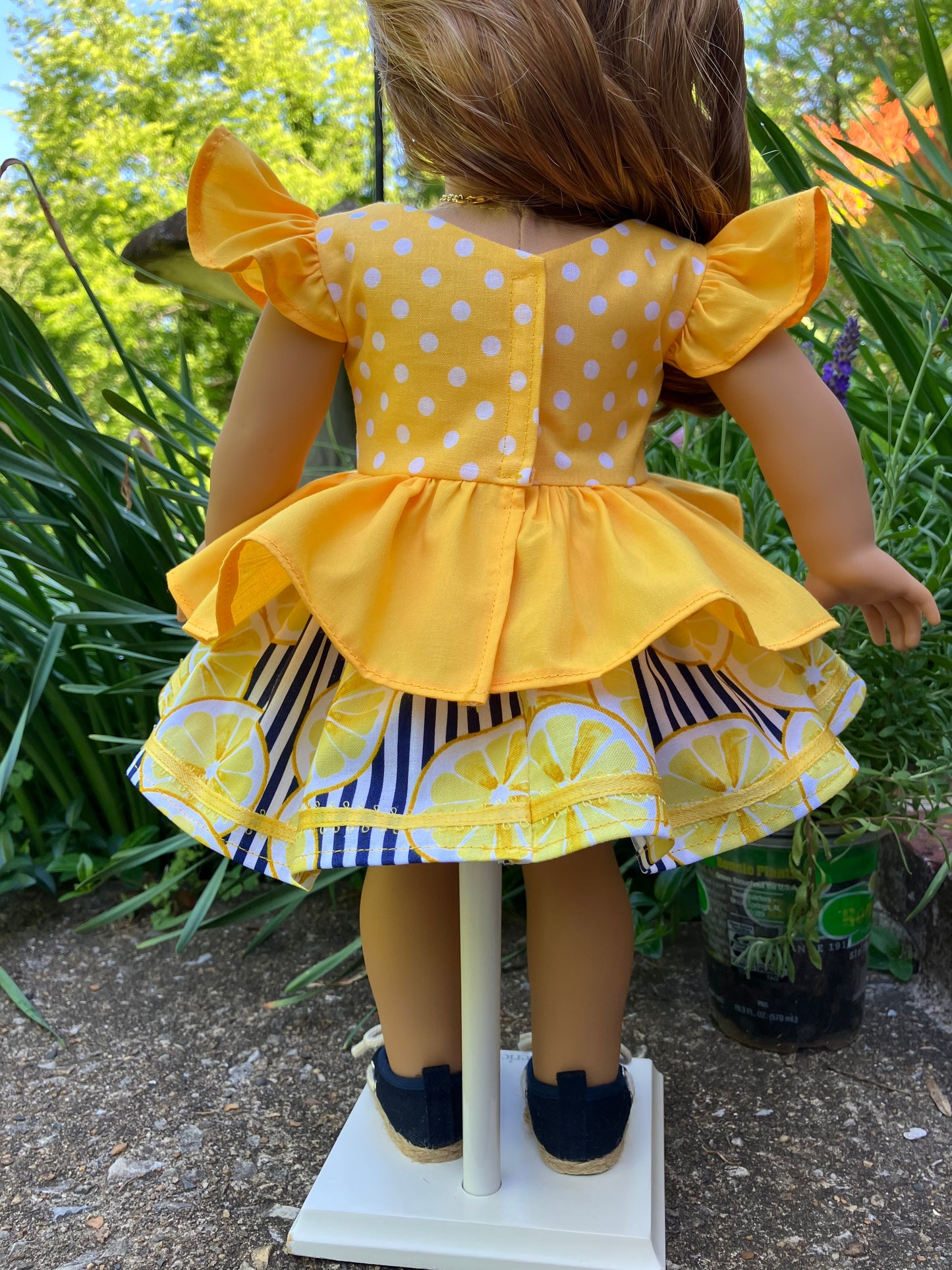 Lemon Meringue Outfit for 18 Inch Doll
