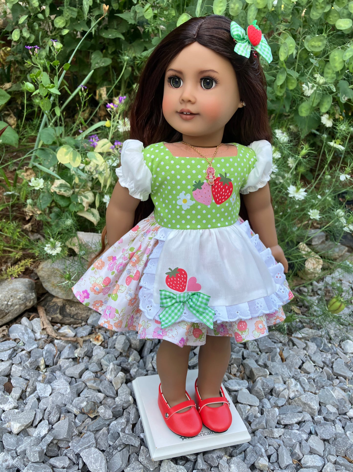 Strawberry Shortcake Outfit for 18 Inch American Girl Doll