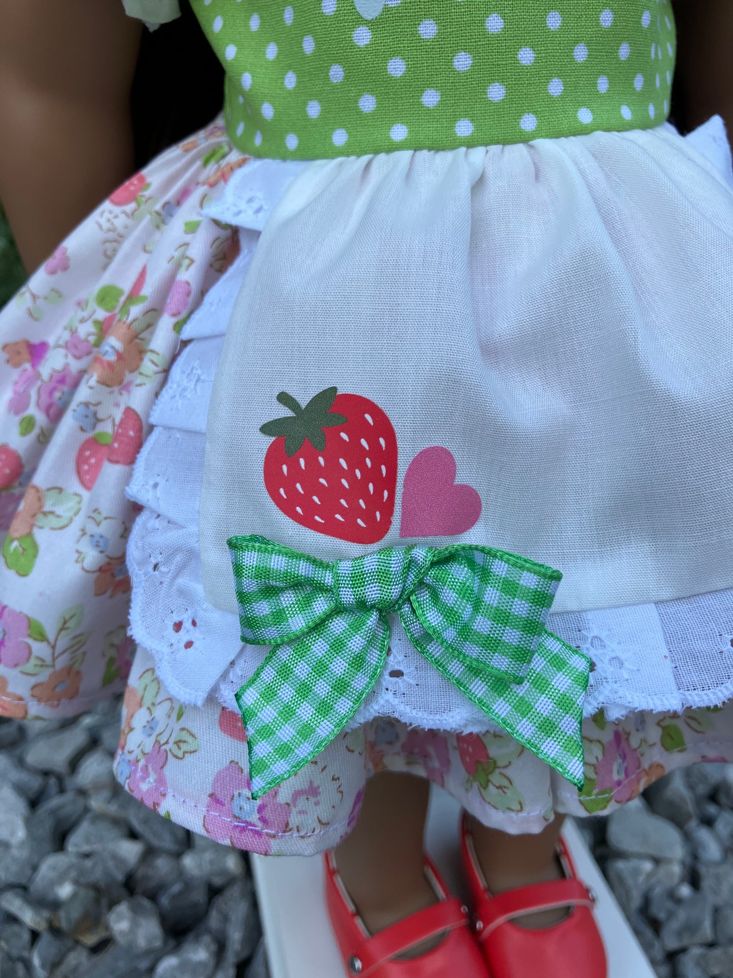 Strawberry Shortcake Outfit for 18 Inch American Girl Doll