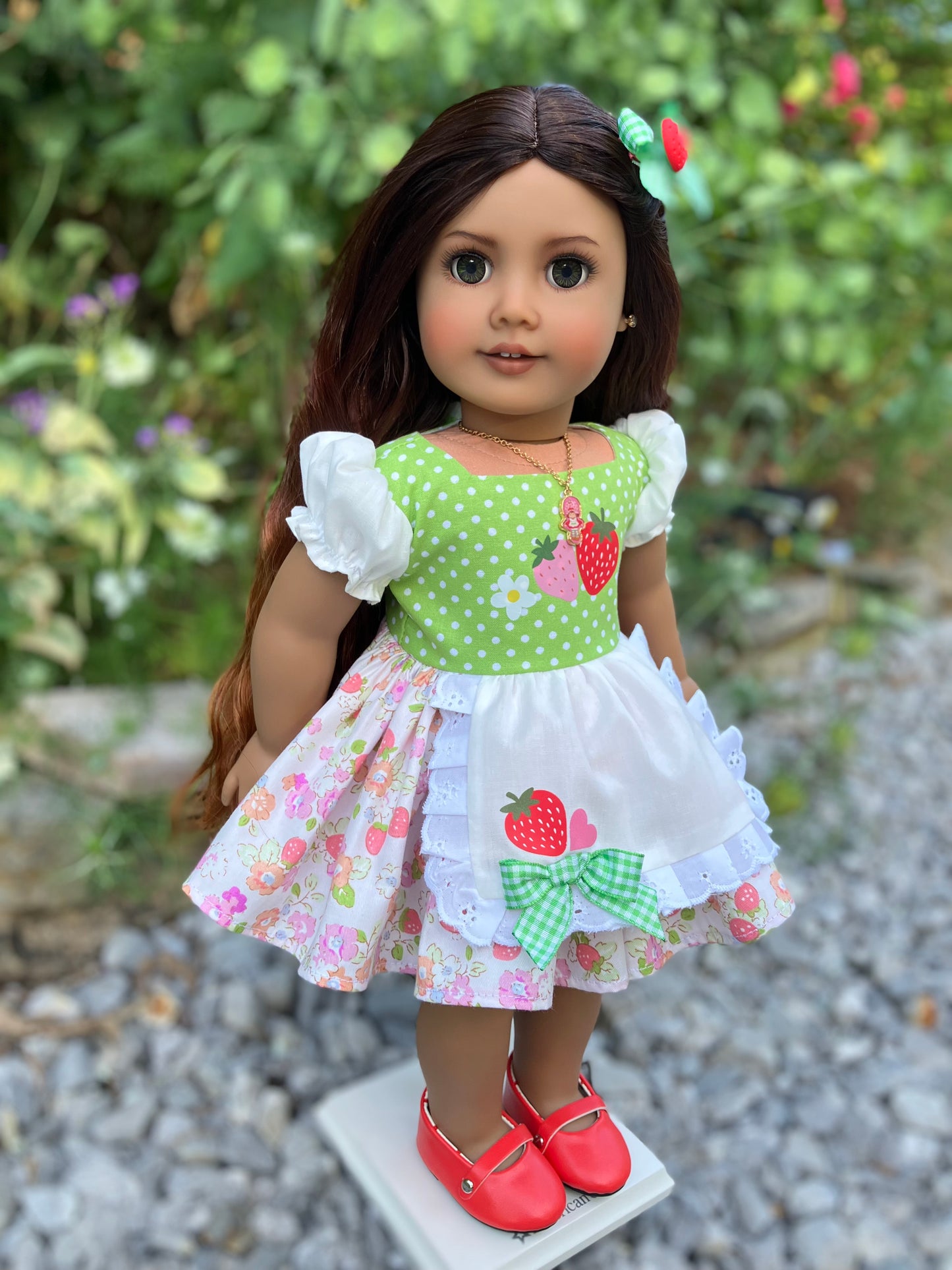 Strawberry Shortcake Outfit for 18 Inch American Girl Doll