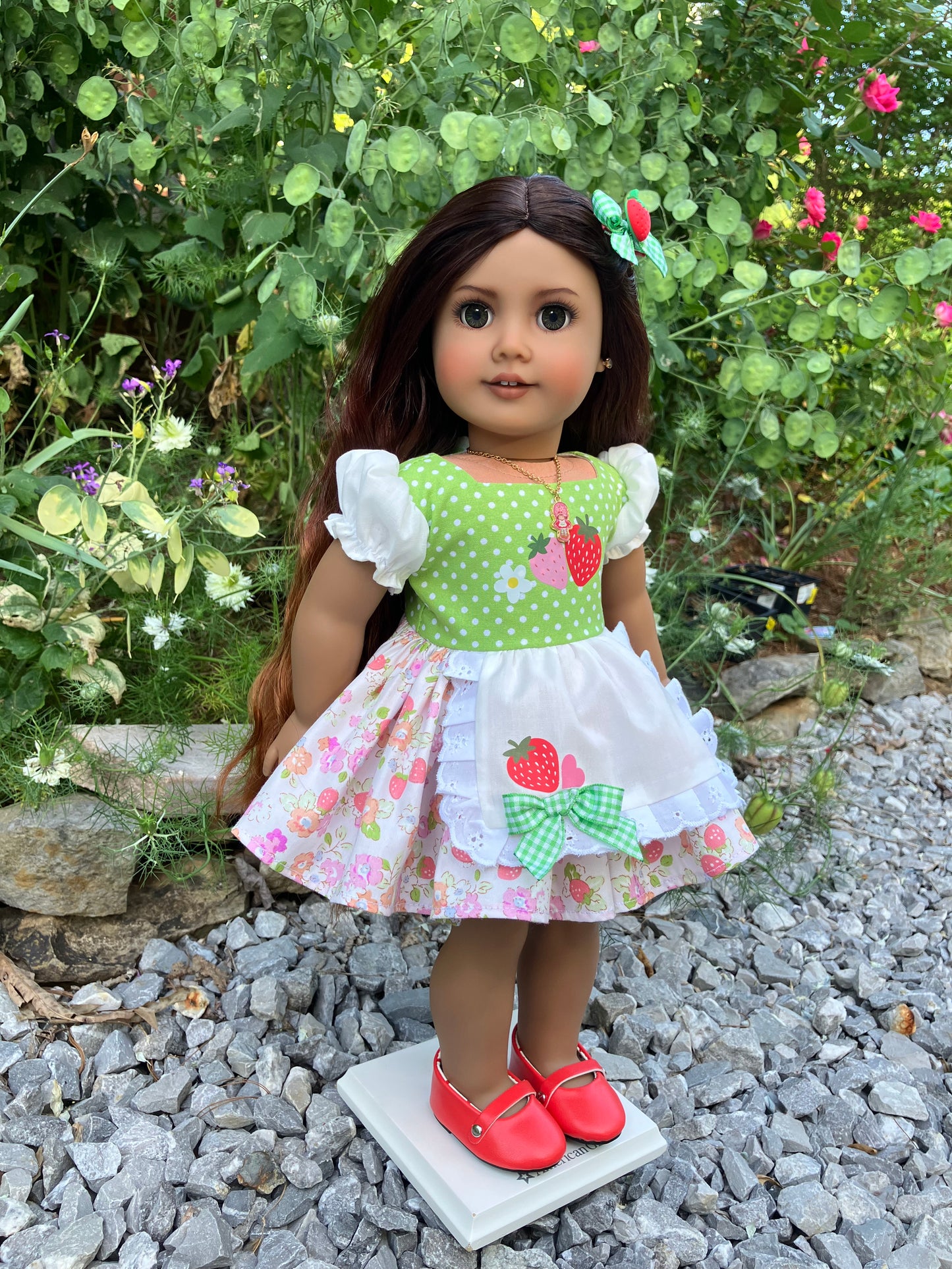 Strawberry Shortcake Outfit for 18 Inch American Girl Doll