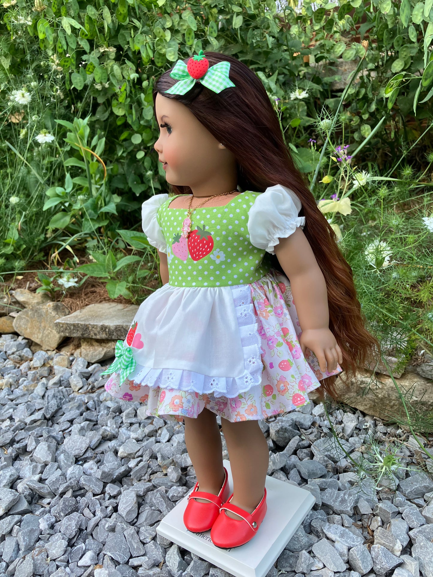Strawberry Shortcake Outfit for 18 Inch American Girl Doll