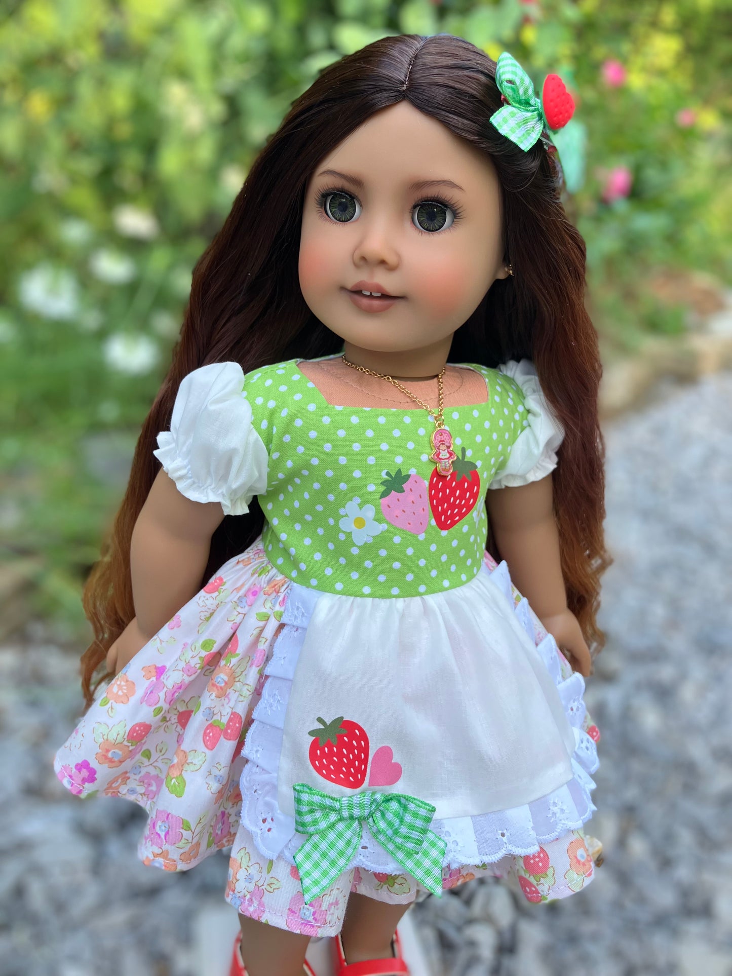 Strawberry Shortcake Outfit for 18 Inch American Girl Doll