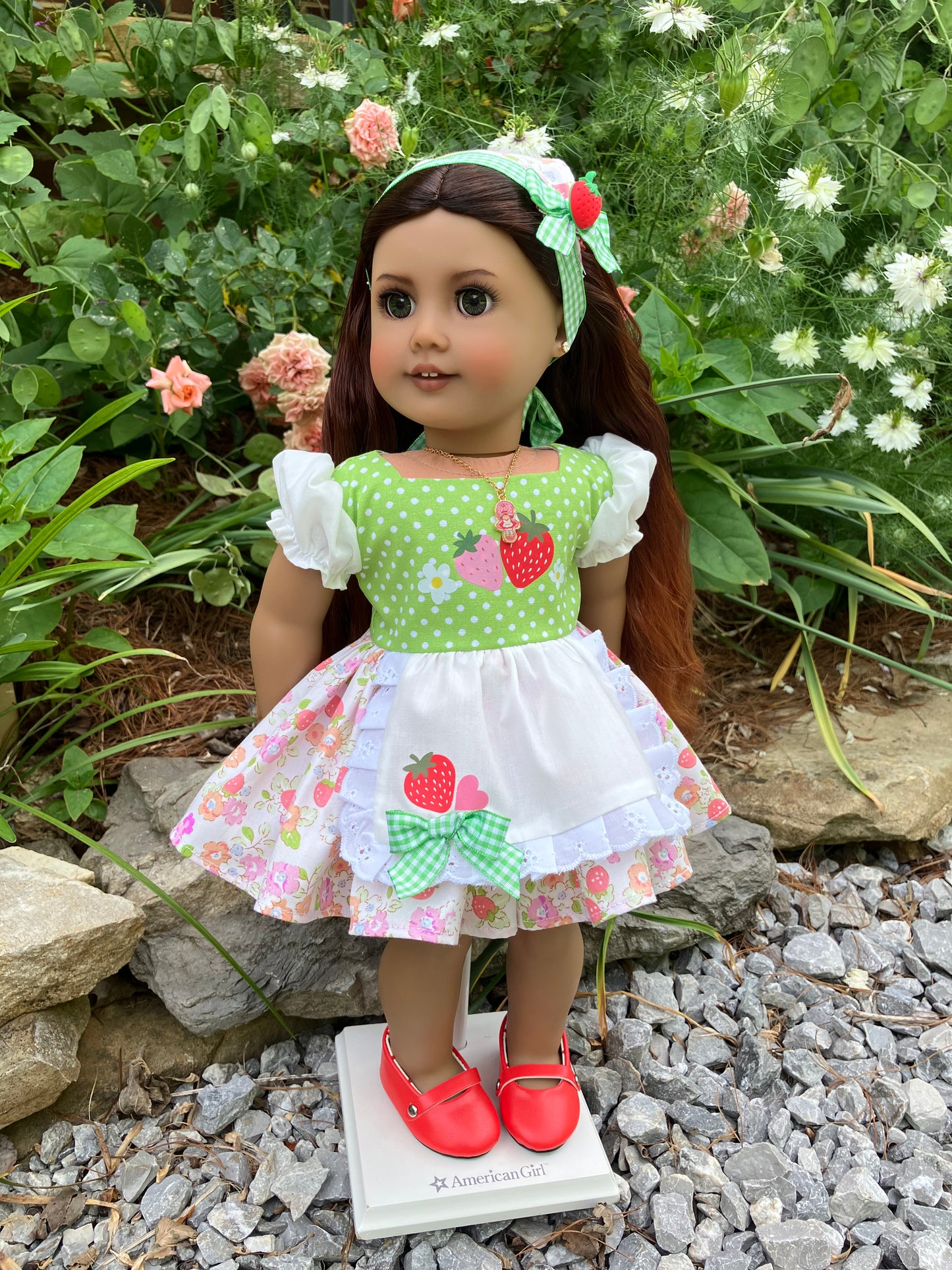 Strawberry Shortcake Outfit for 18 Inch American Girl Doll