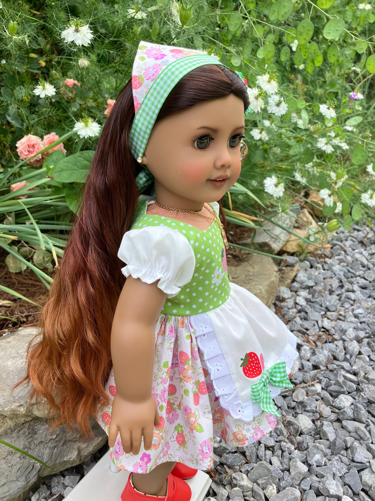 Strawberry Shortcake Outfit for 18 Inch American Girl Doll
