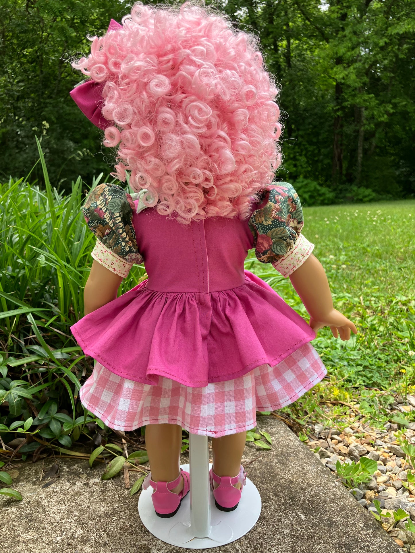 Raspberry Tart Outfit for 18 Inch American Girl Doll