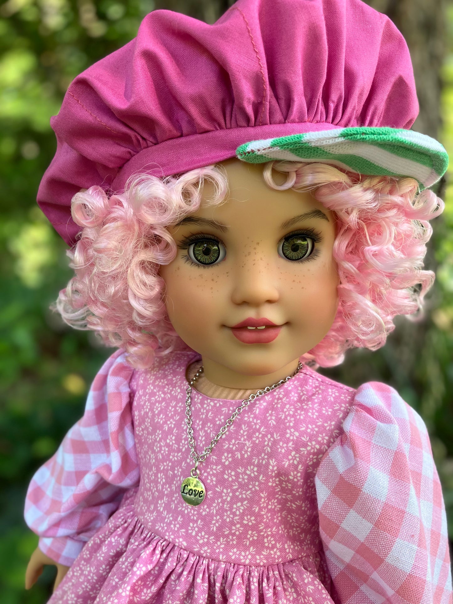 Custom American Girl Doll - Raspberry Tart & Rhubarb the Monkey