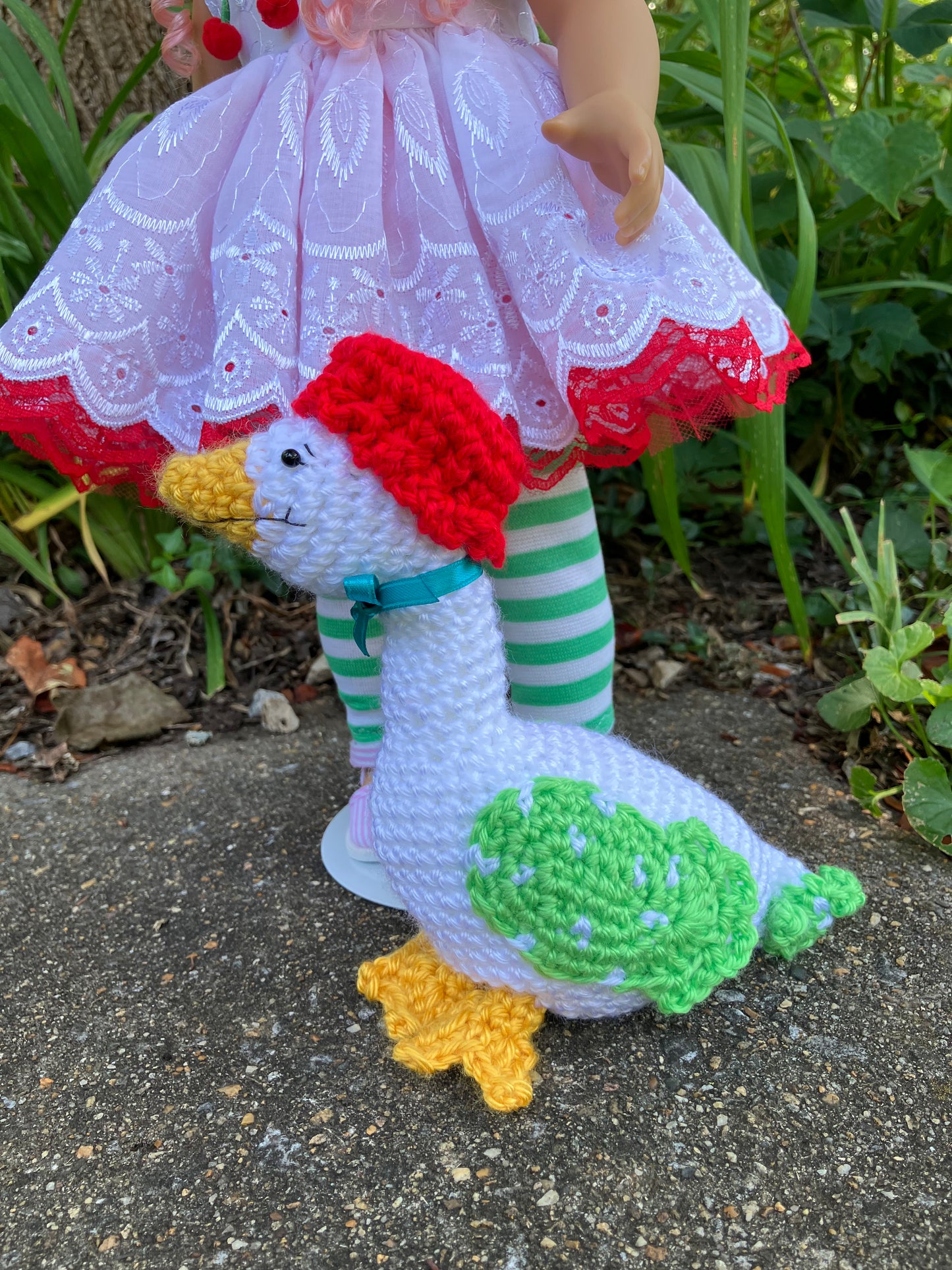 Custom American Girl Doll - Cherry Cuddler & Gooseberry Goose