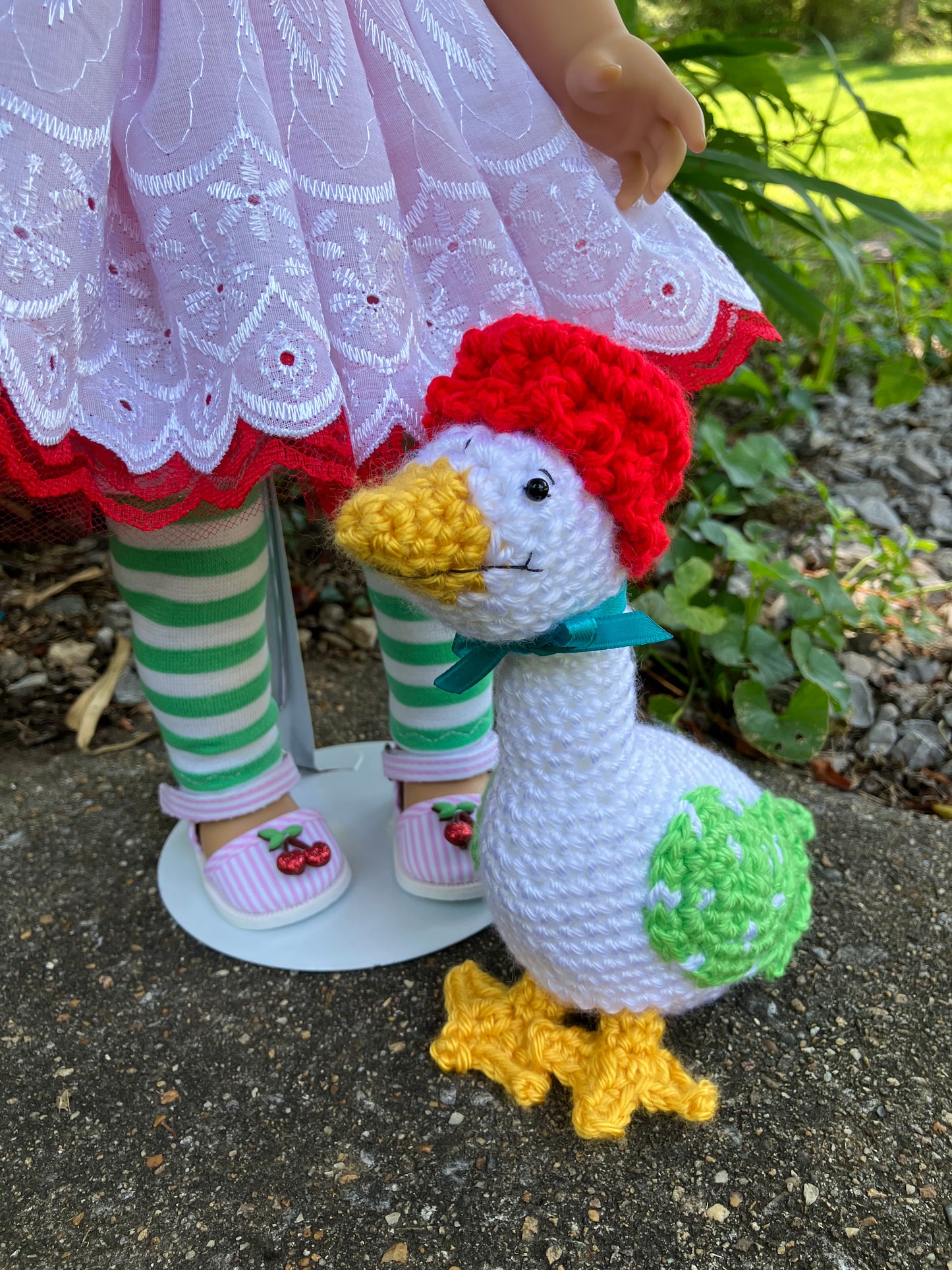 Custom American Girl Doll - Cherry Cuddler & Gooseberry Goose