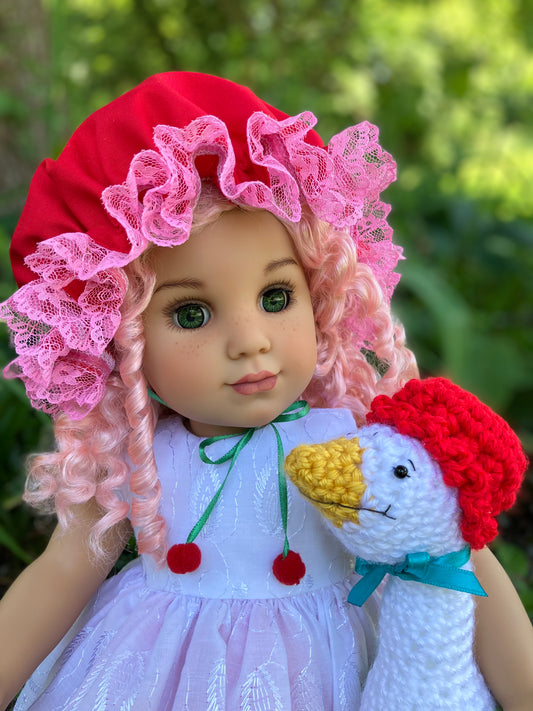 Custom American Girl Doll - Cherry Cuddler & Gooseberry Goose