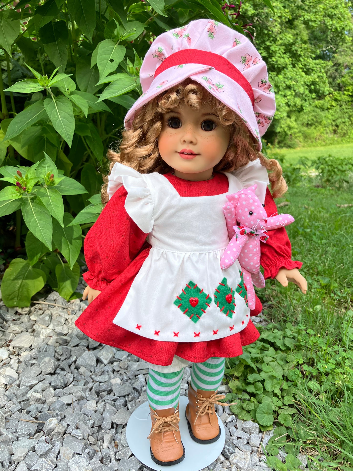 Custom American Girl Doll - Strawberry Shortcake & Her Kitten