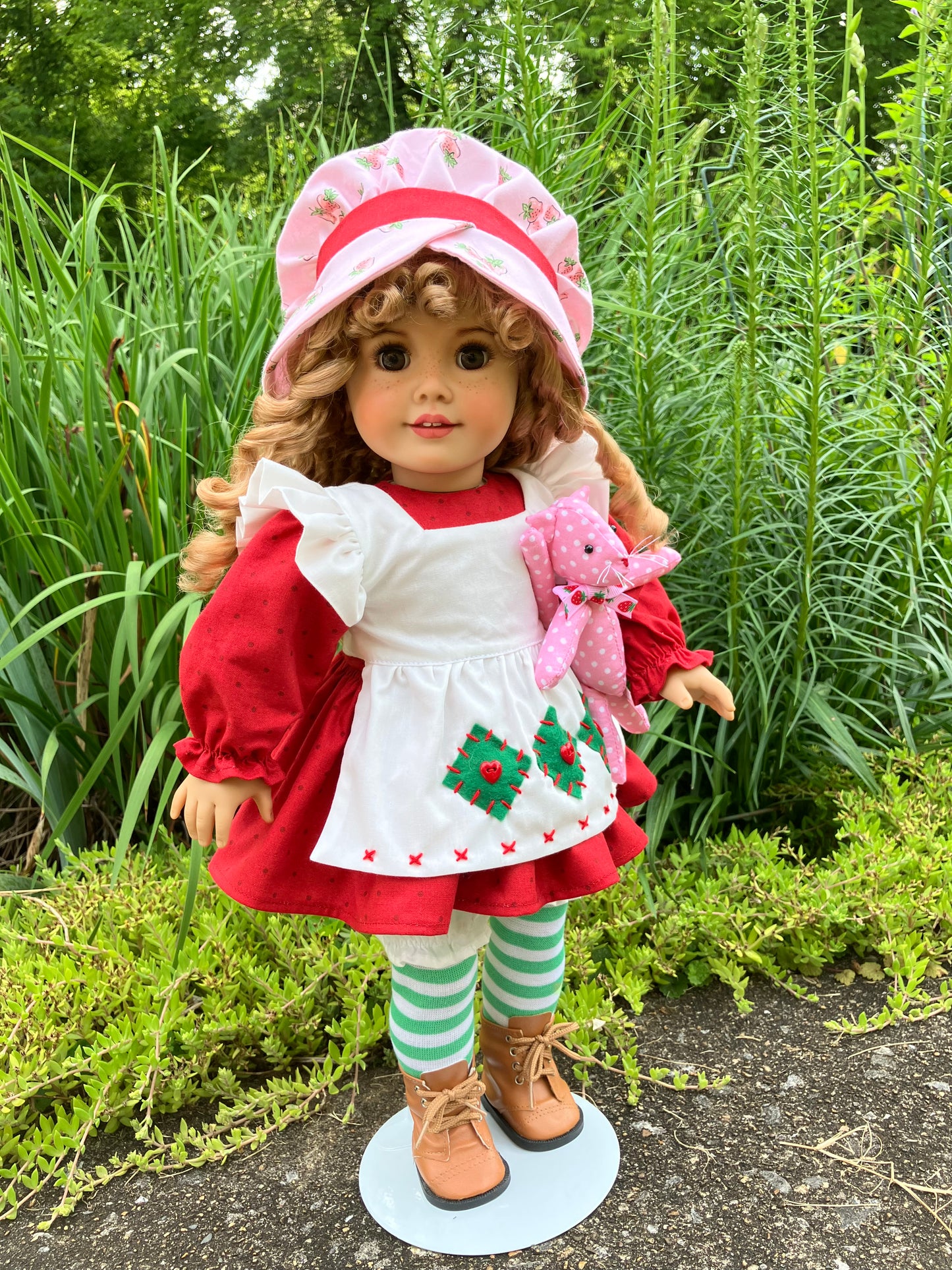Custom American Girl Doll - Strawberry Shortcake & Her Kitten