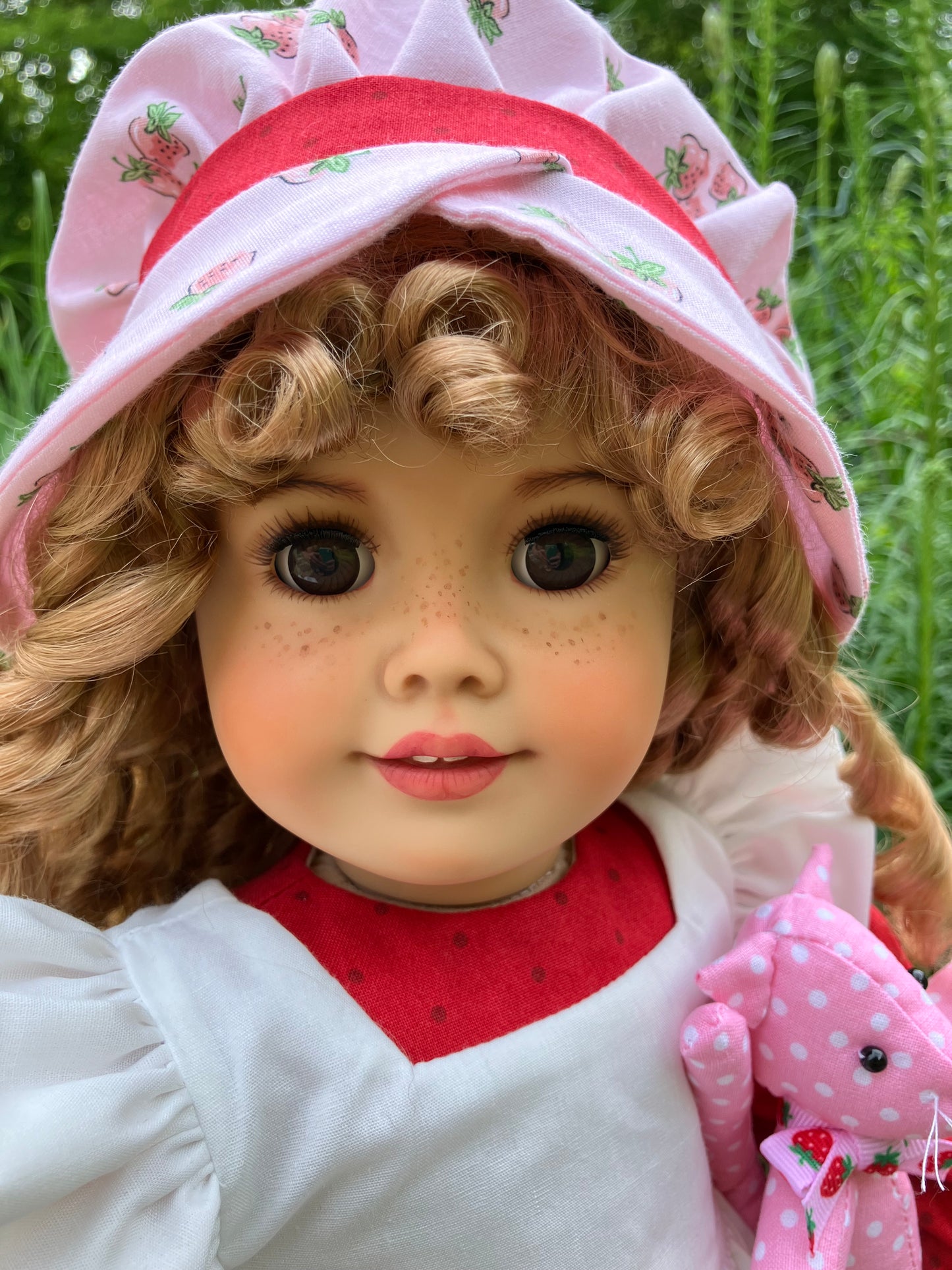 Custom American Girl Doll - Strawberry Shortcake & Her Kitten